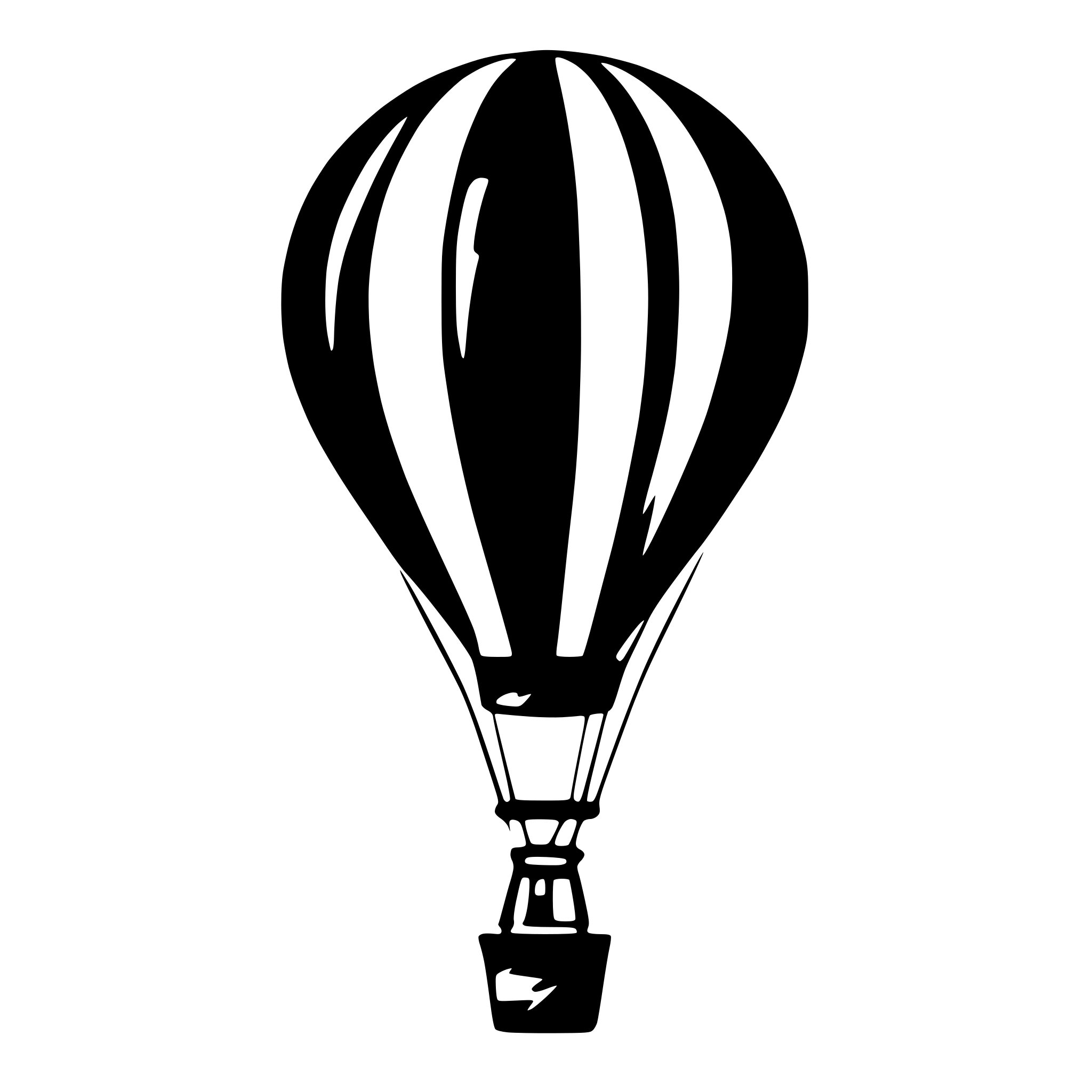 AI-generated SVG of 'air baloon'