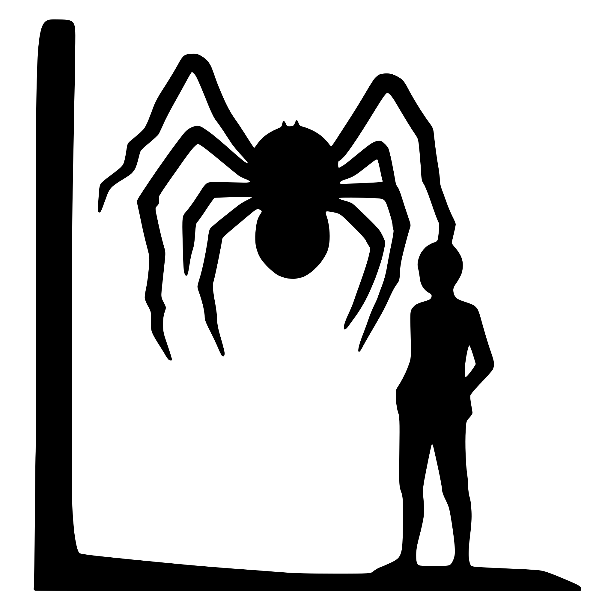 AI-generated SVG of a A giant spider with a person in its fangs AI-generated SVG of a A giant spider with a person in its fangs