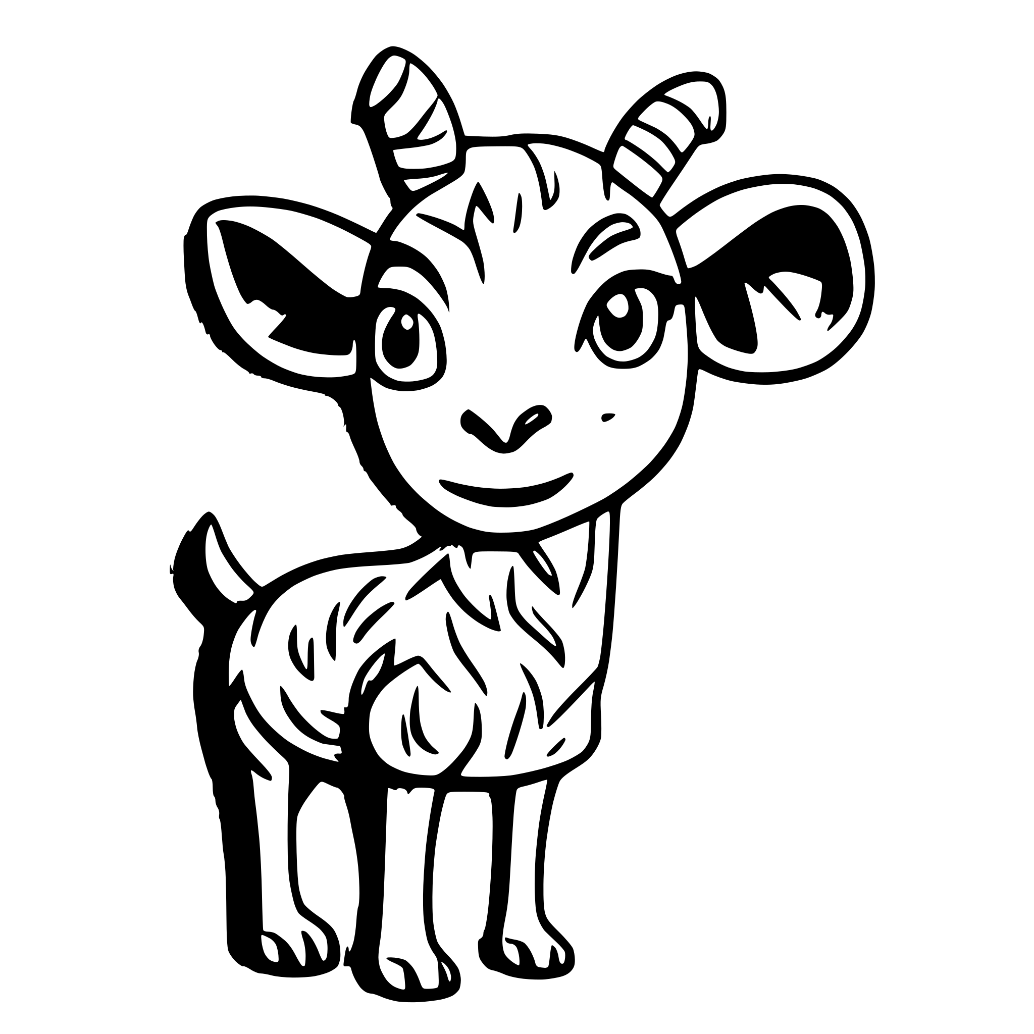 AI-generated SVG of 'goat taking photos'