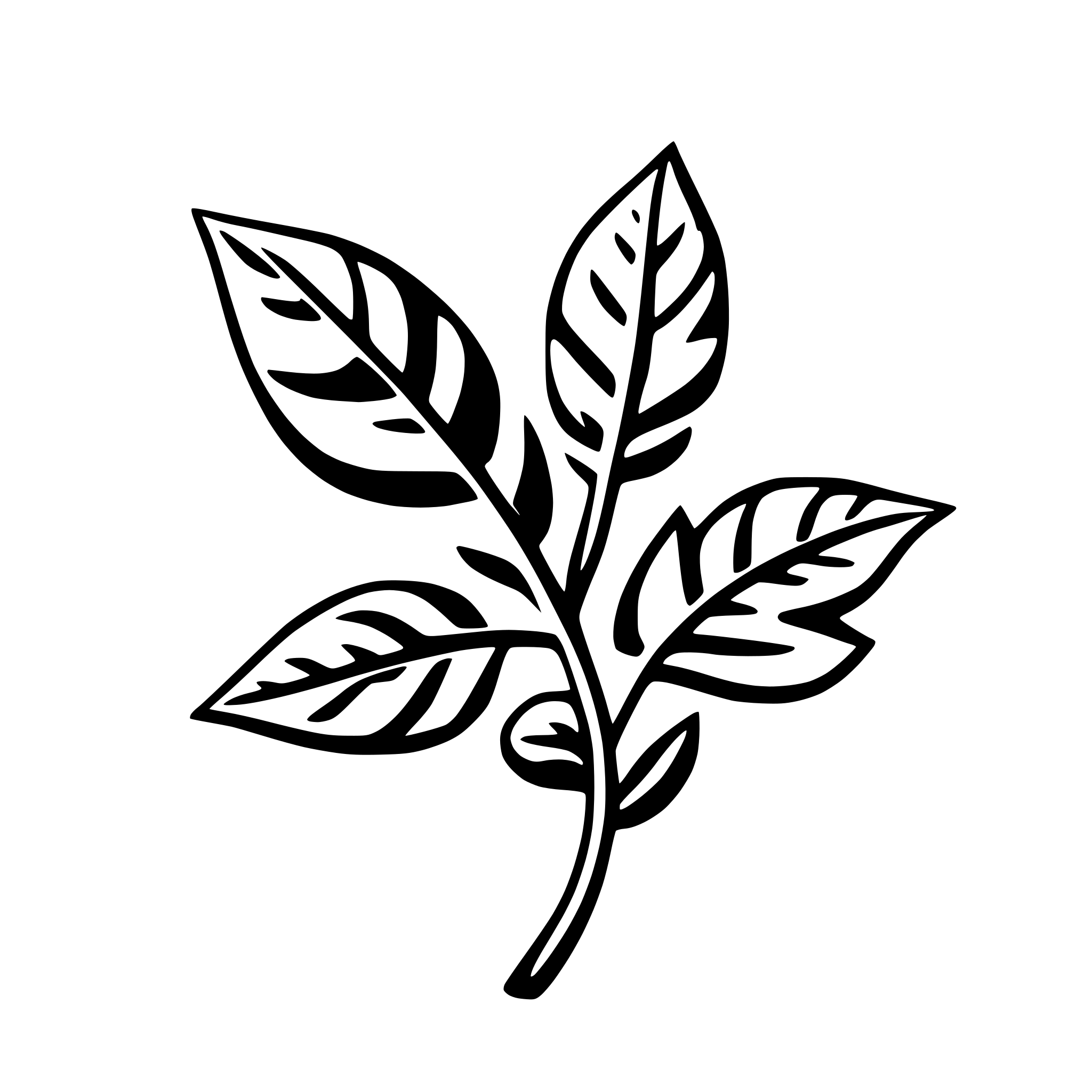 AI-generated SVG of '1 leaf falling'