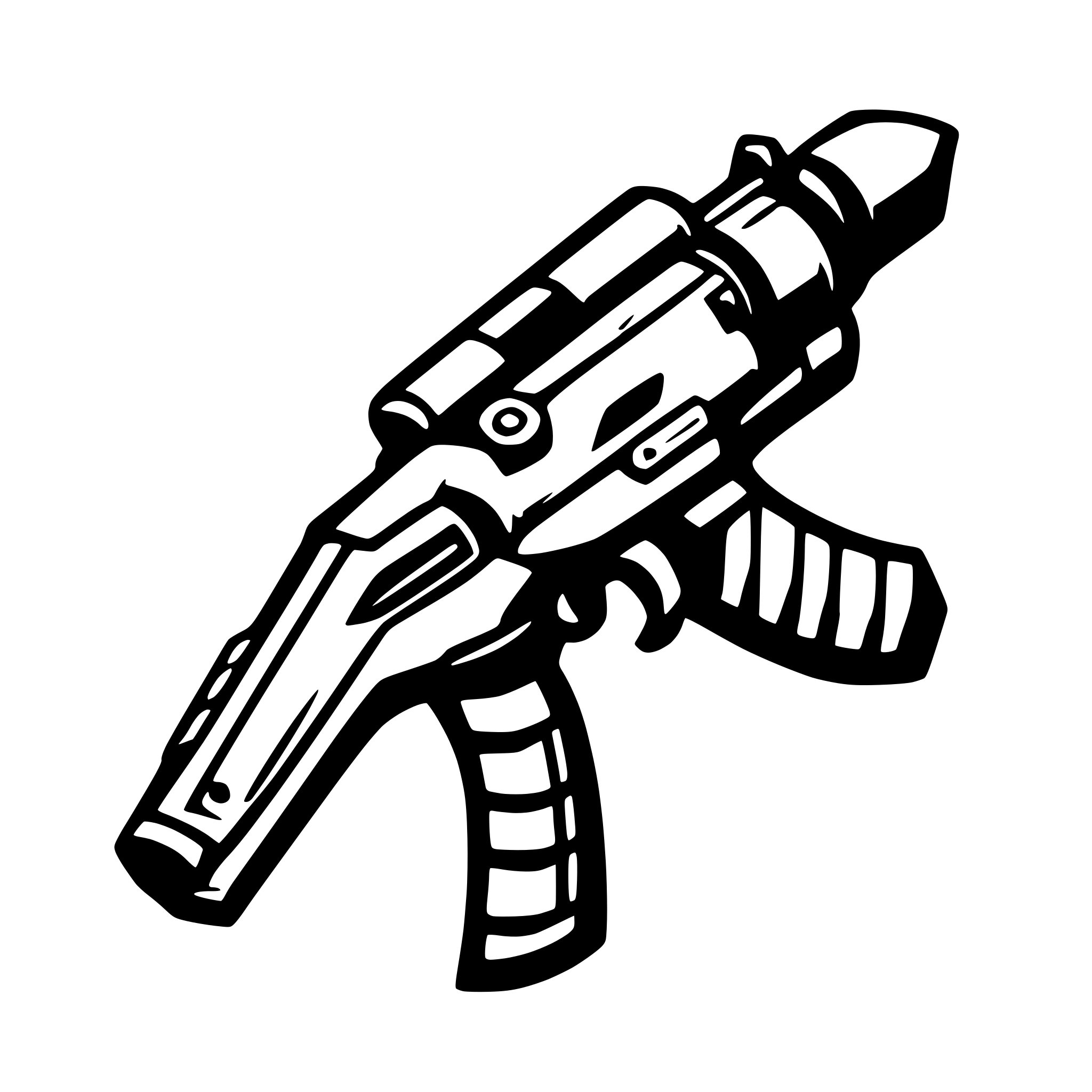 AI-generated SVG of 'nerf style weapons'