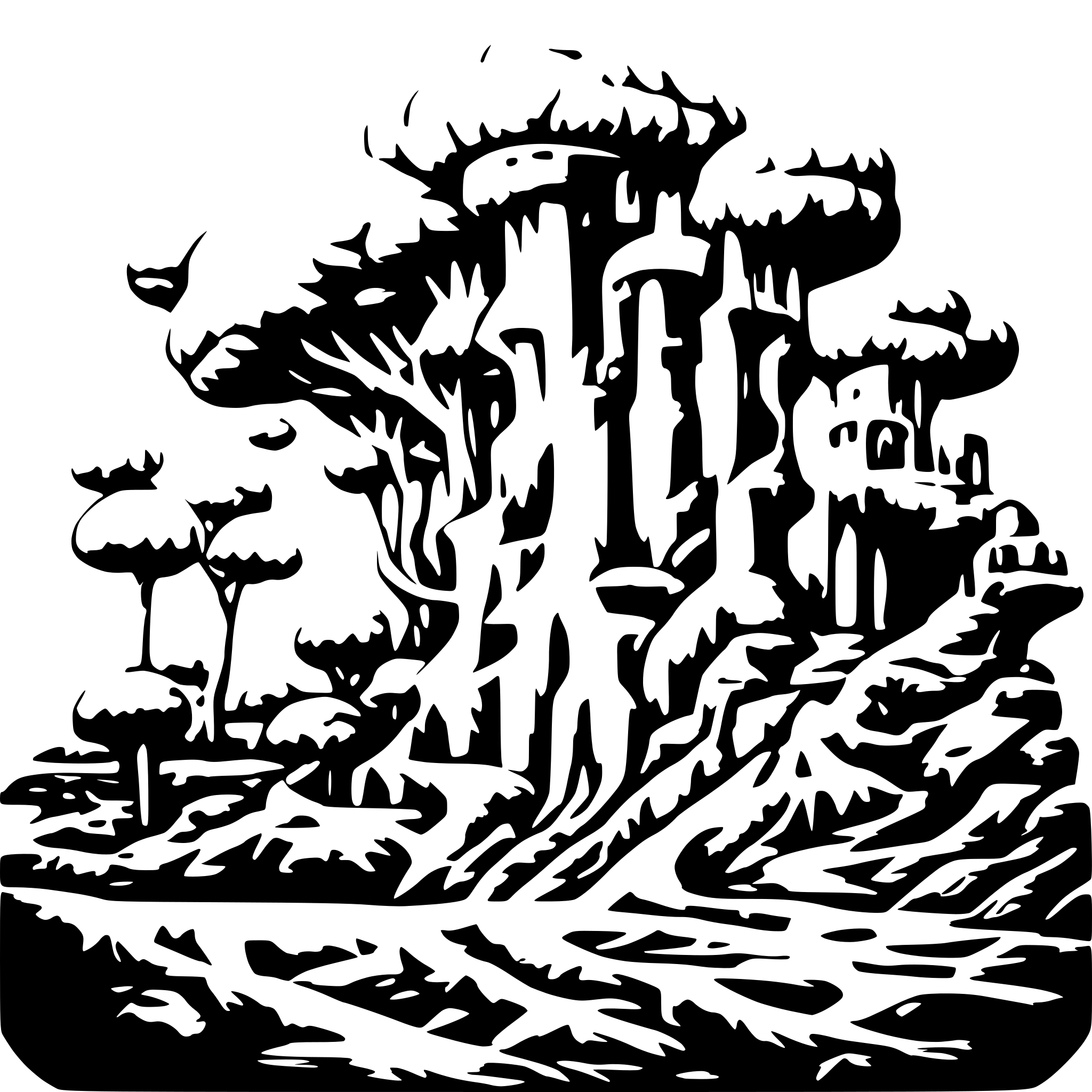 AI-generated SVG of 'destruction brings new life'