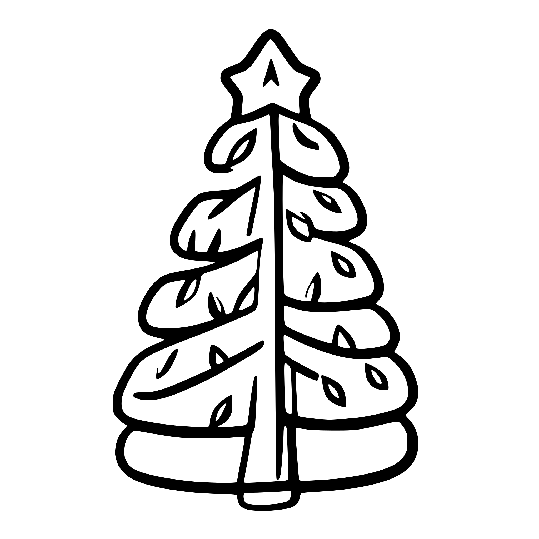 AI-generated SVG of a christmas tree