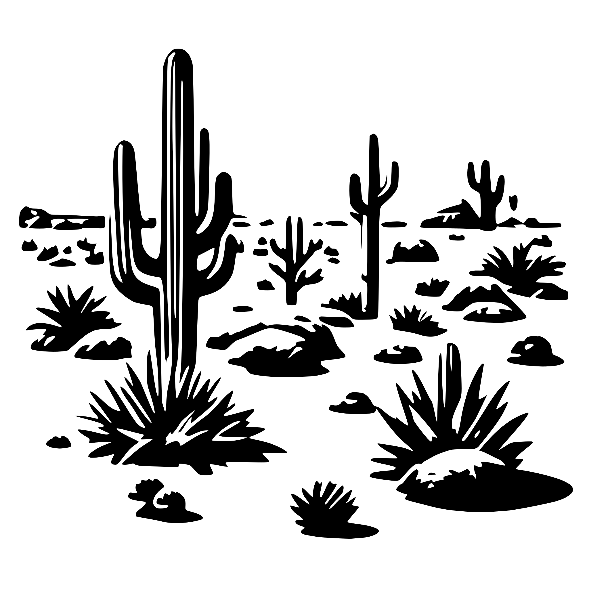 AI-generated SVG of 'desert ecosystem'