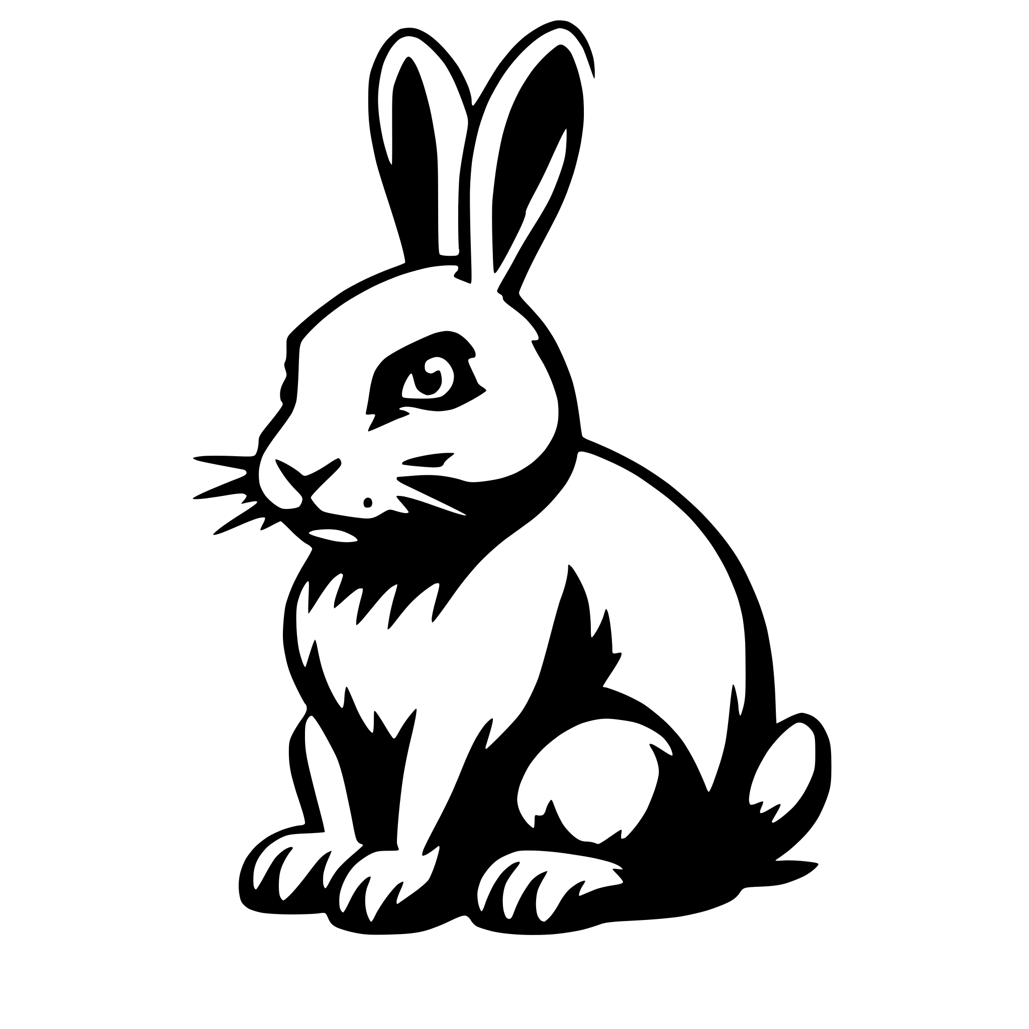 AI-generated SVG of 'angry rabbit'