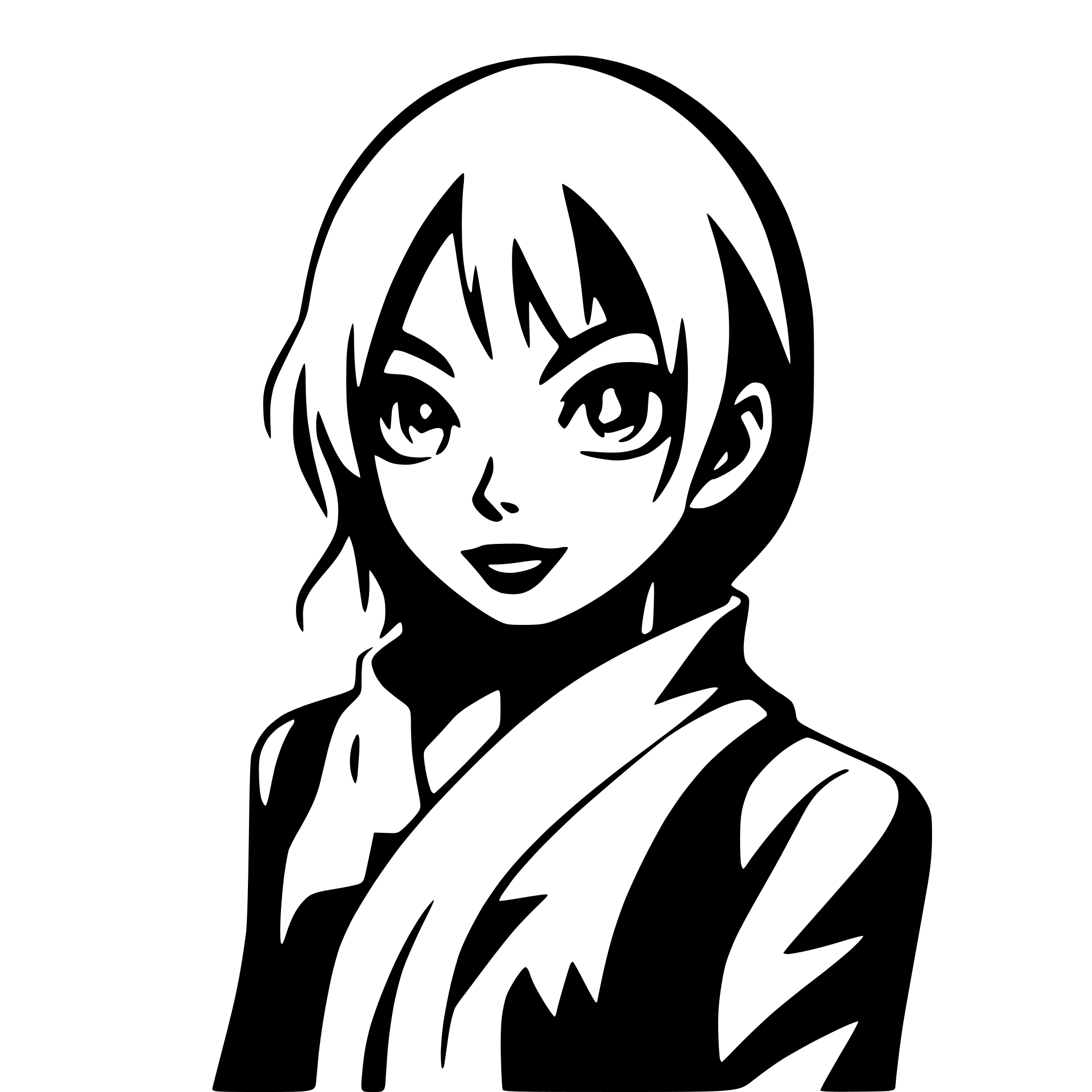 AI-generated SVG of a shadowy figure with glowing eyes
