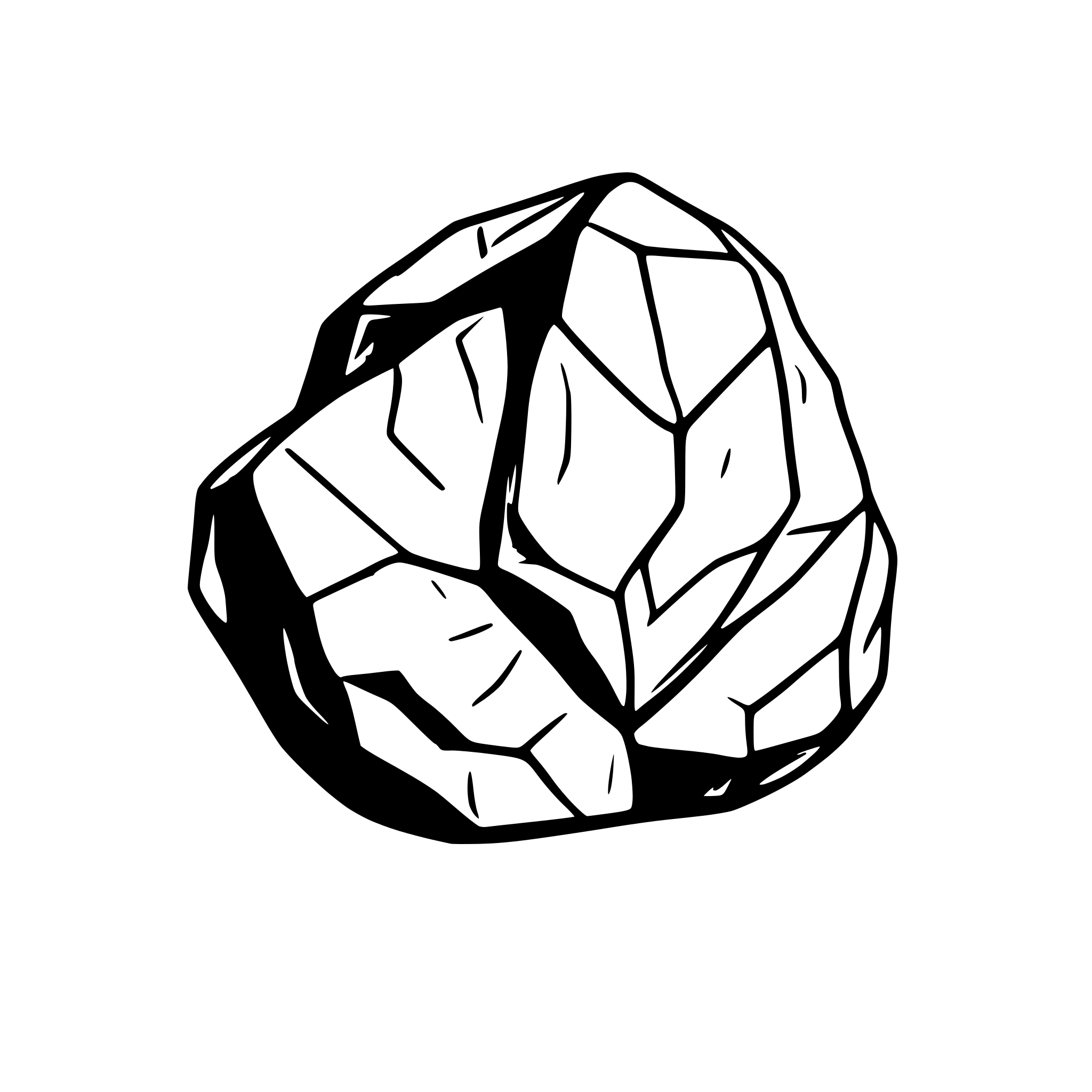 AI-generated SVG of 'Generate a rock.'