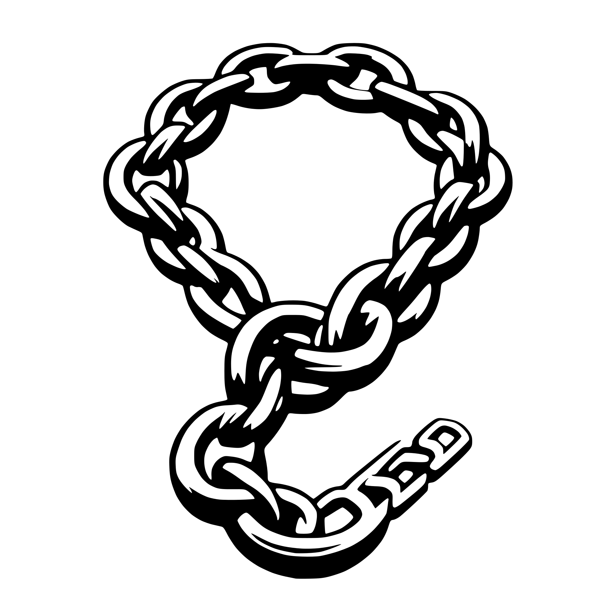 AI-generated SVG of 'link chain'