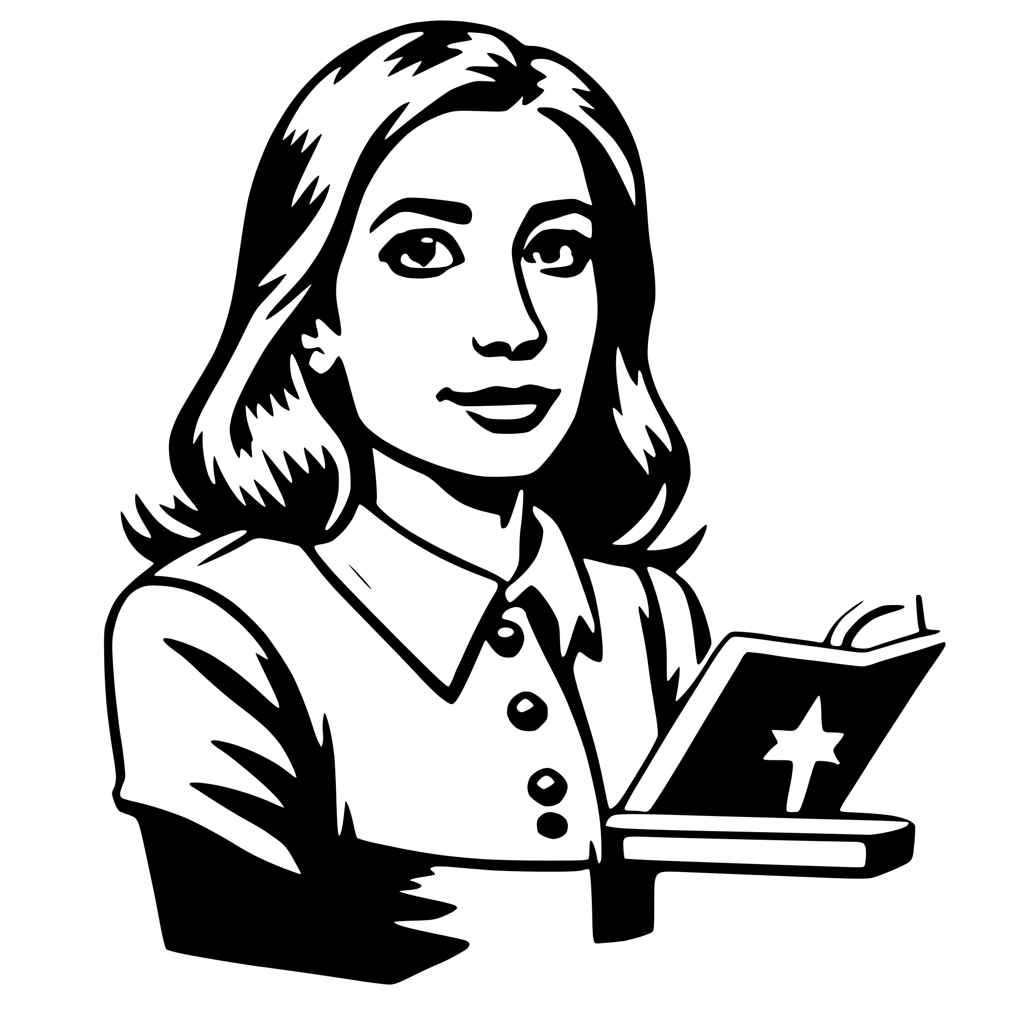 AI-generated SVG of a paralegal