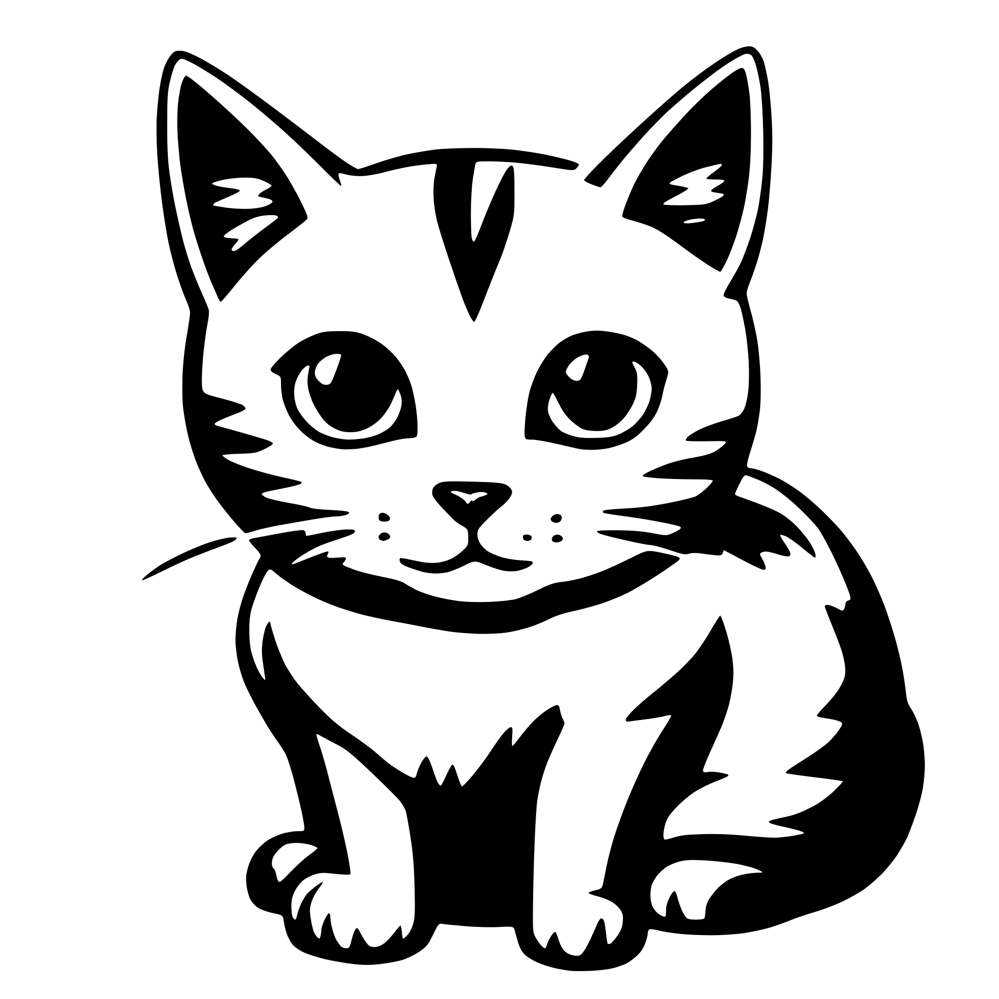 AI-generated SVG of a Cat