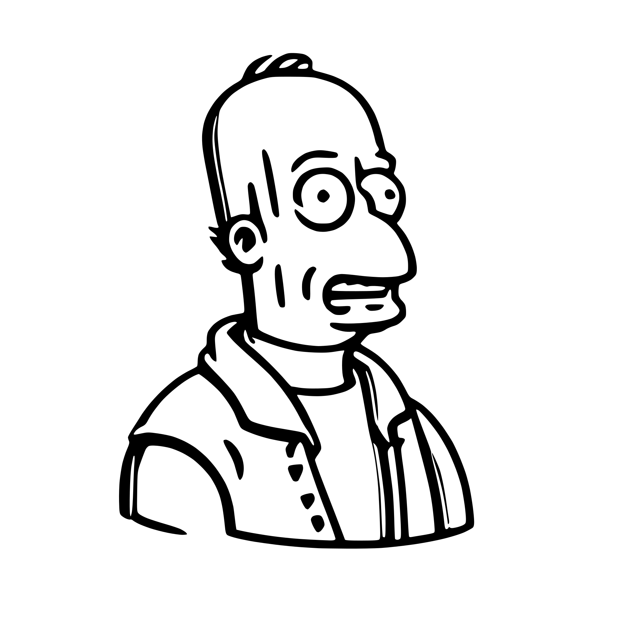 AI-generated SVG of a Homer Simpson