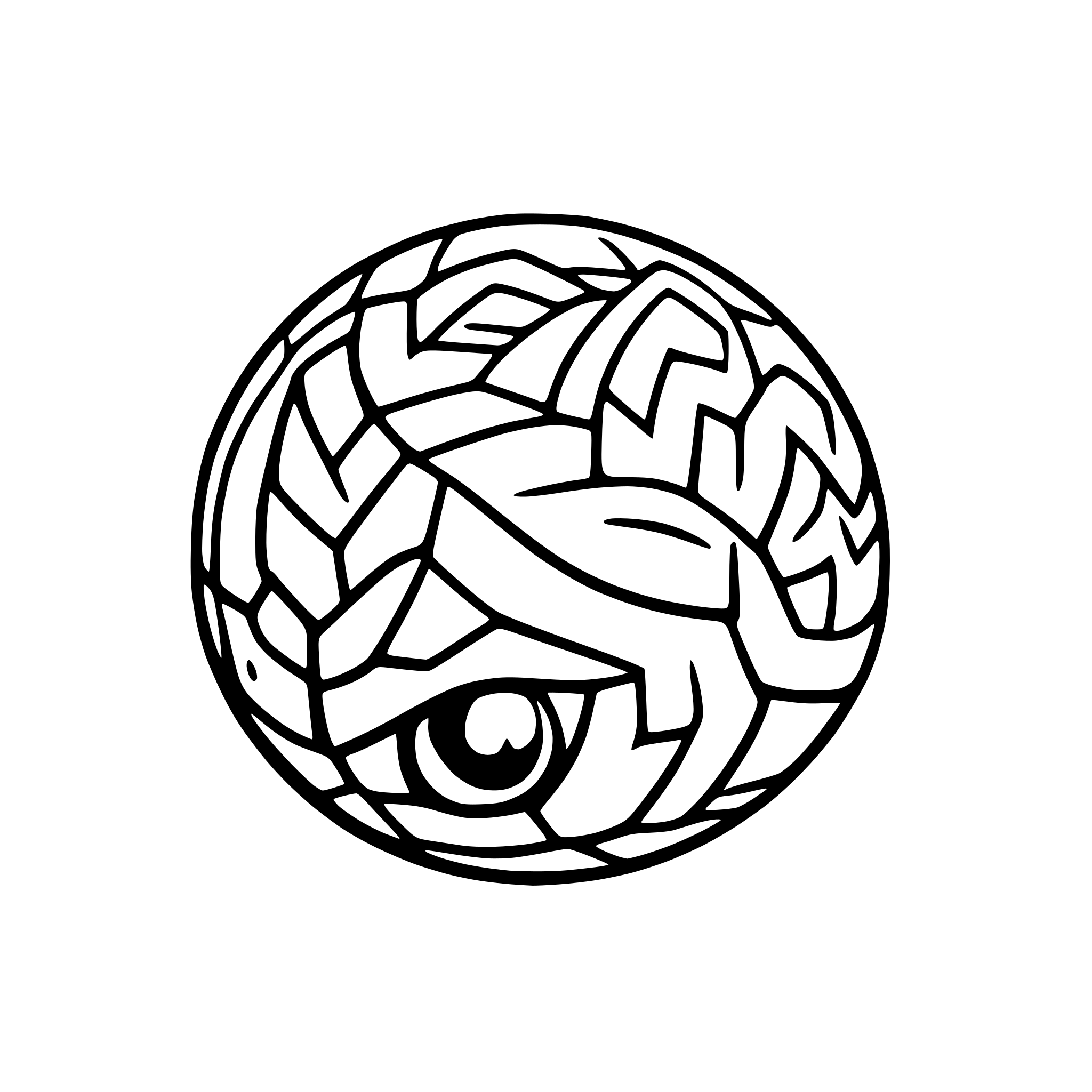 AI-generated SVG of a Masterball