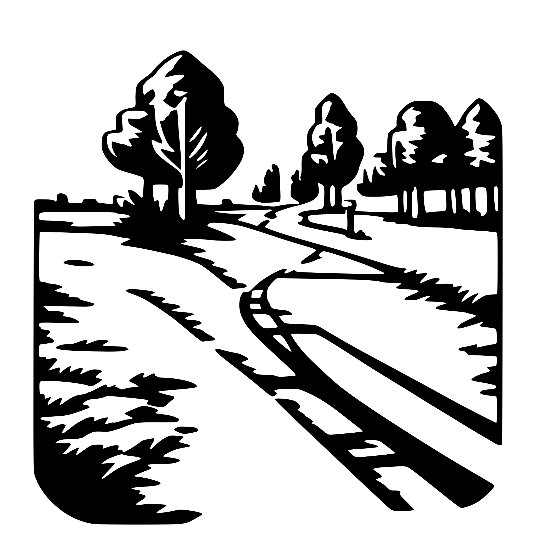 AI-generated SVG of a crossway