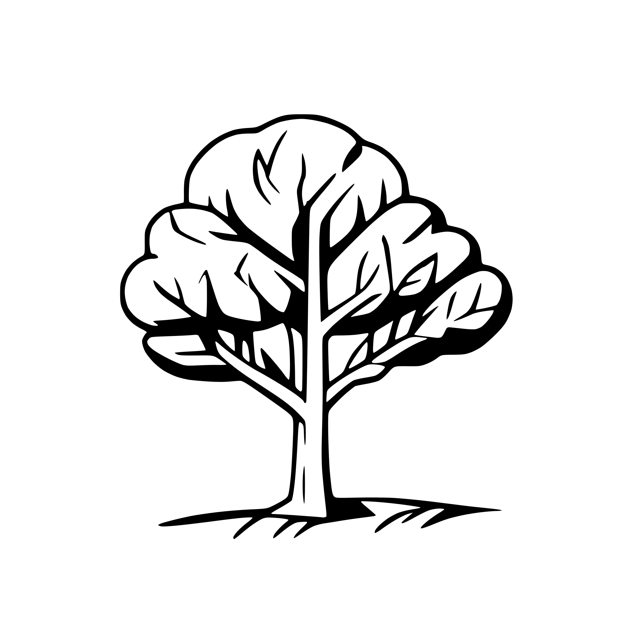 AI-generated SVG of a tree