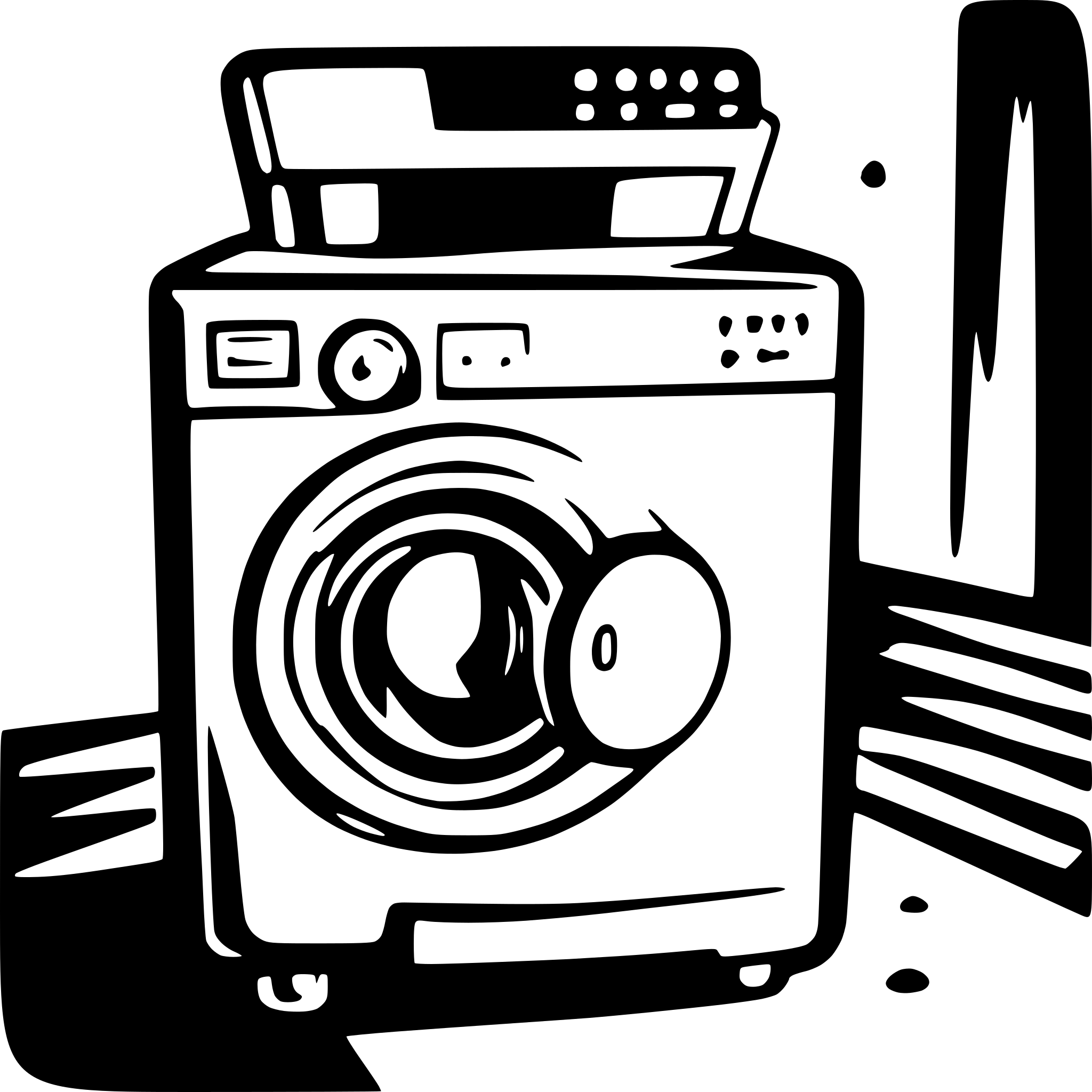 AI-generated SVG of 'Washing Machine simple'