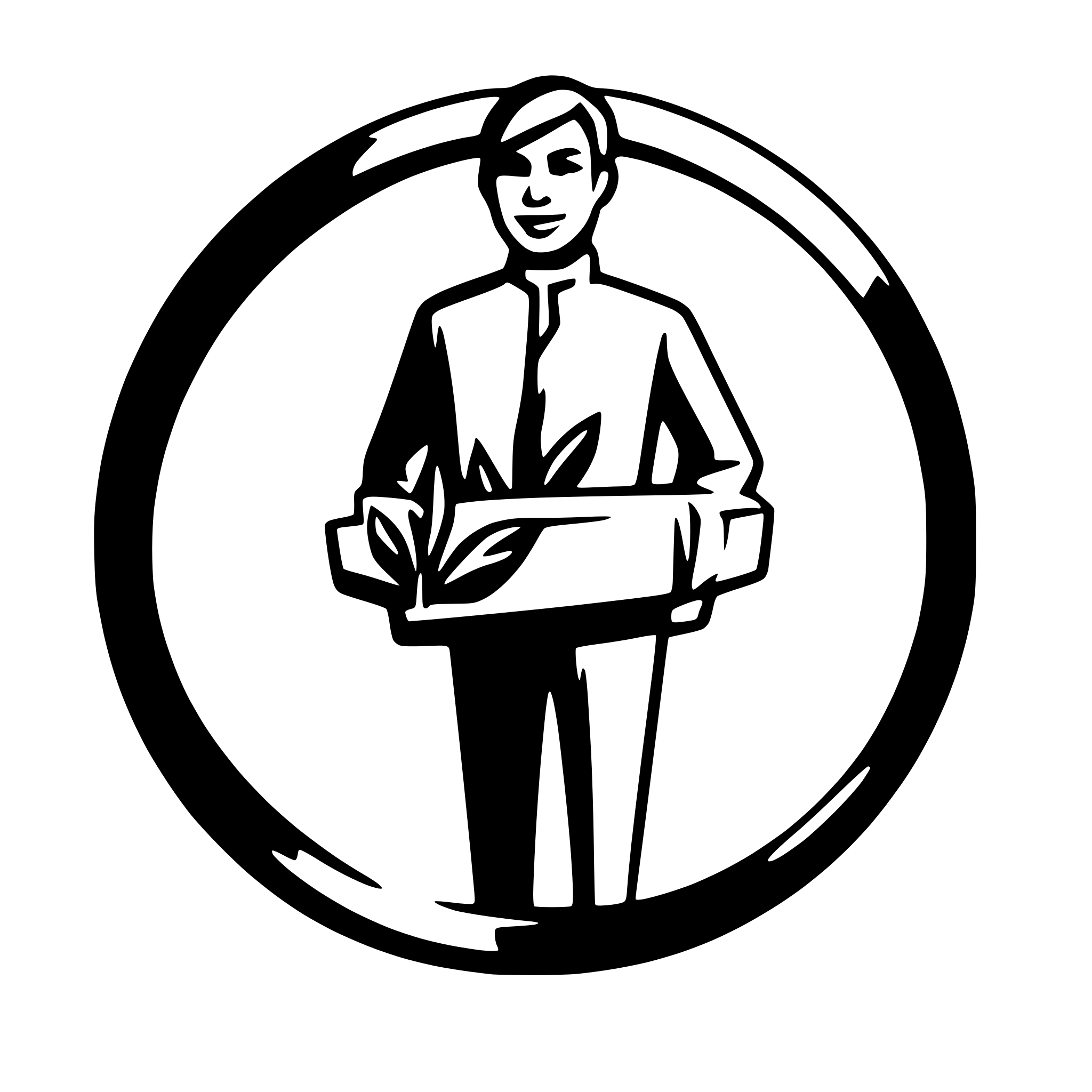 AI-generated SVG of a "SVG logo with 'leBonProf' in blue, modern font, clean and professional."