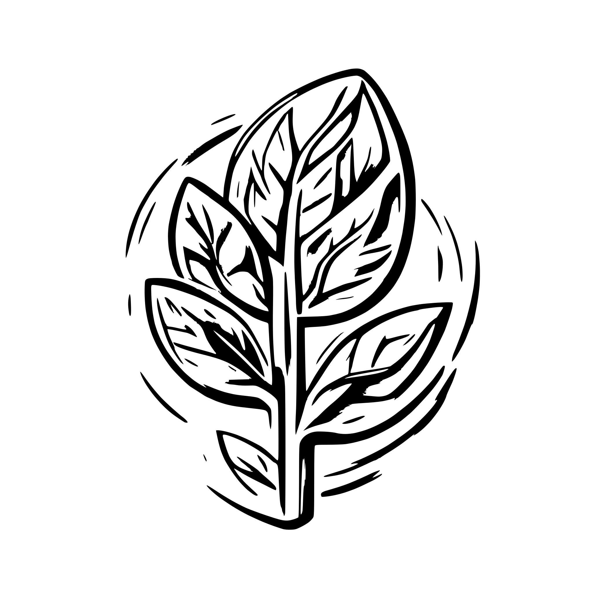 AI-generated SVG of a hold last ideas and mix letter "F" and "BUSCHITUT" in one so a BIG  "F" in/as plant lefe