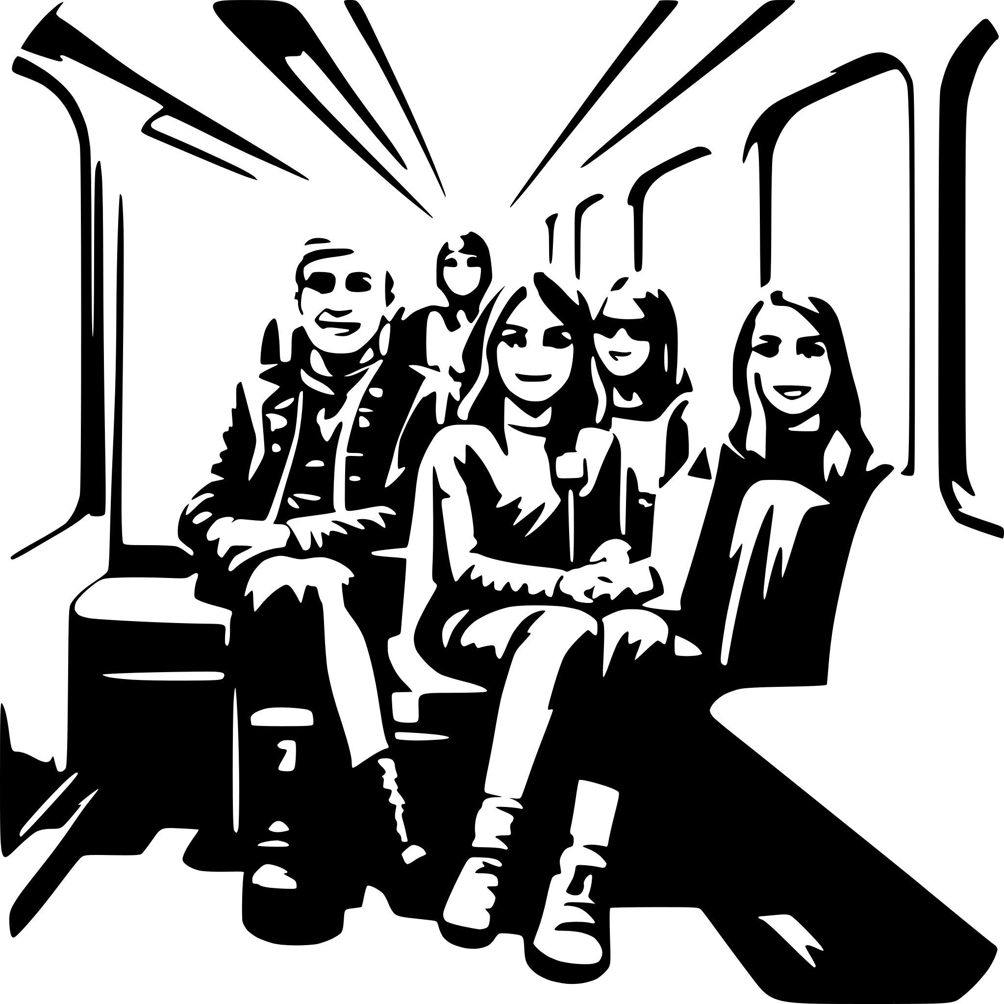 AI-generated SVG of a 25 Passengers  transparent background