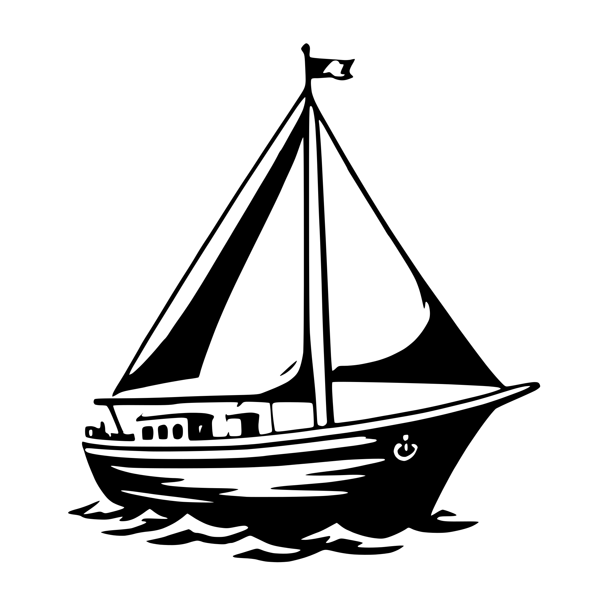 AI-generated SVG of 'sailing ship at sea'