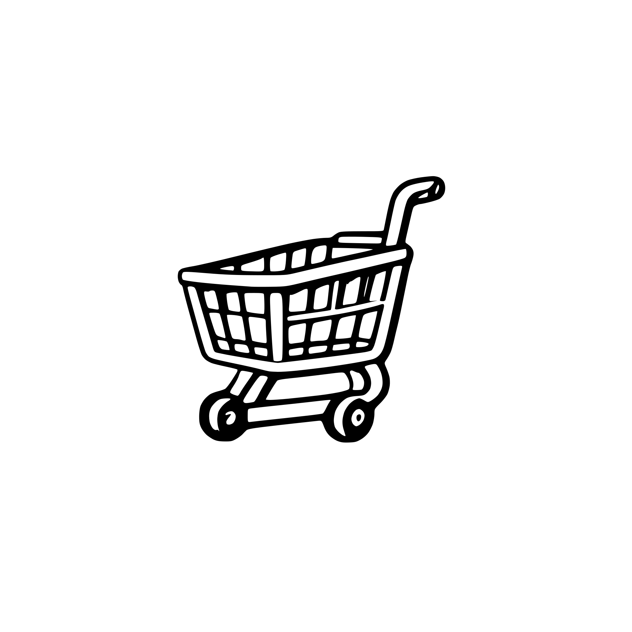 AI-generated SVG of 'a shopping cart empty'