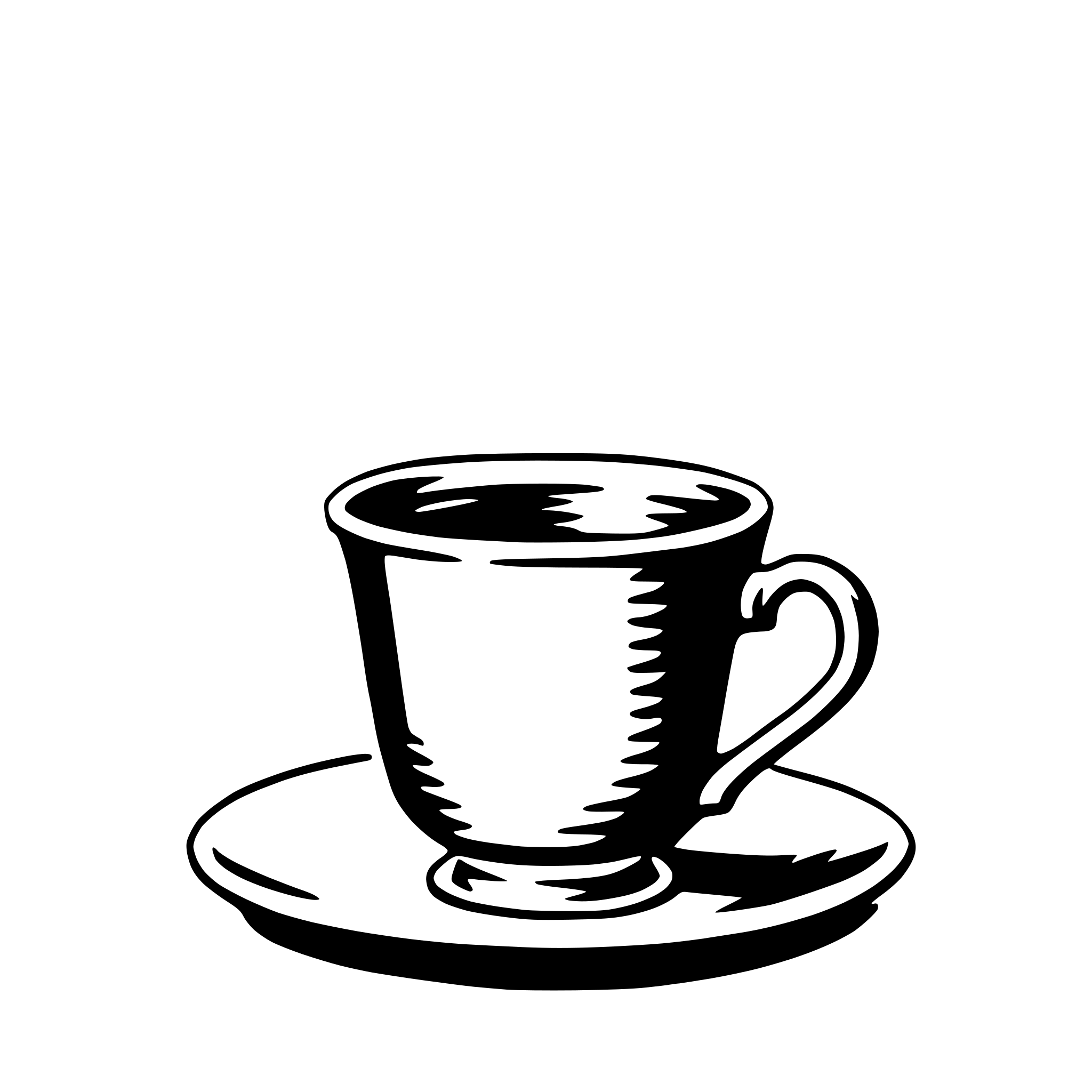 AI-generated SVG of a teacup