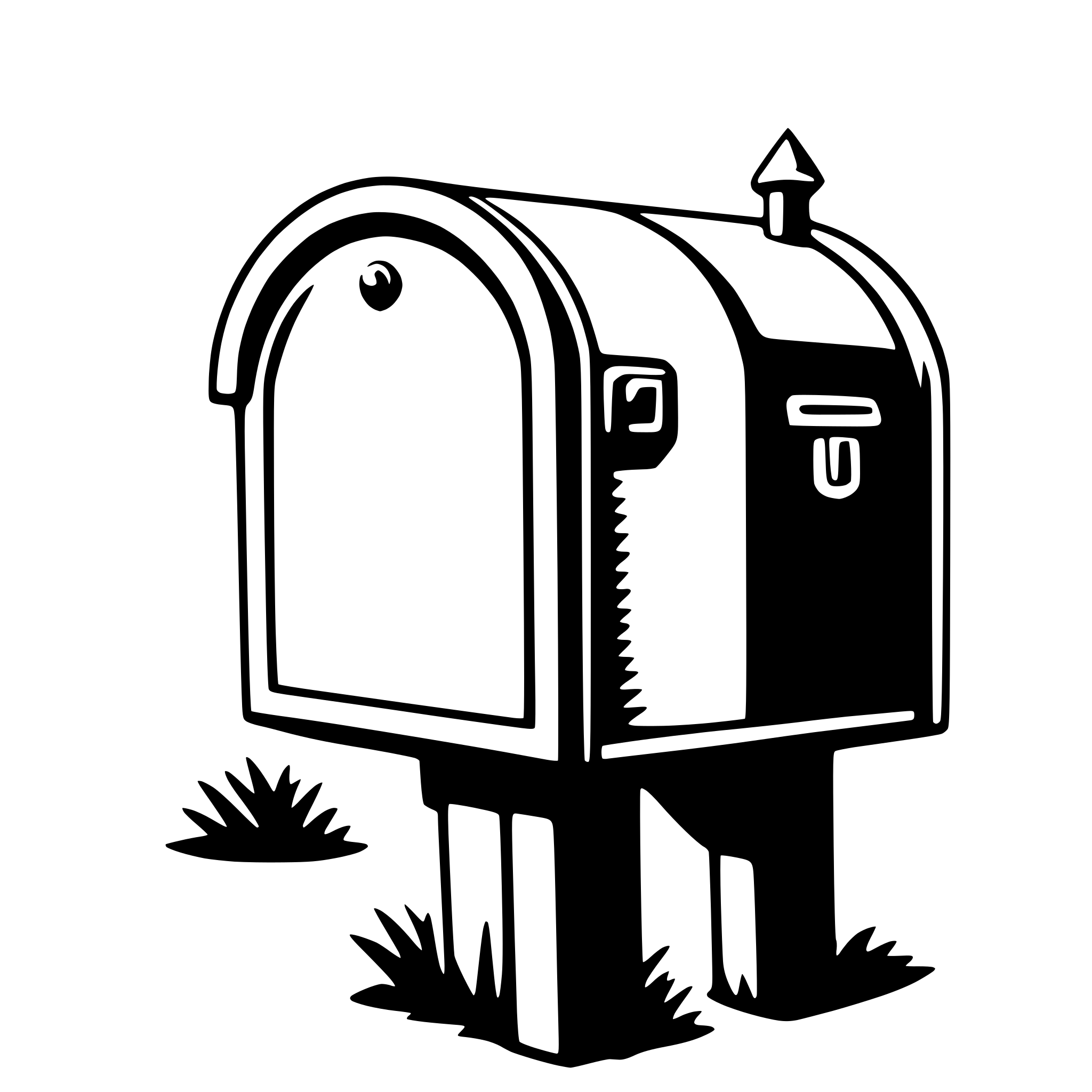 AI-generated SVG of 'mailbox'