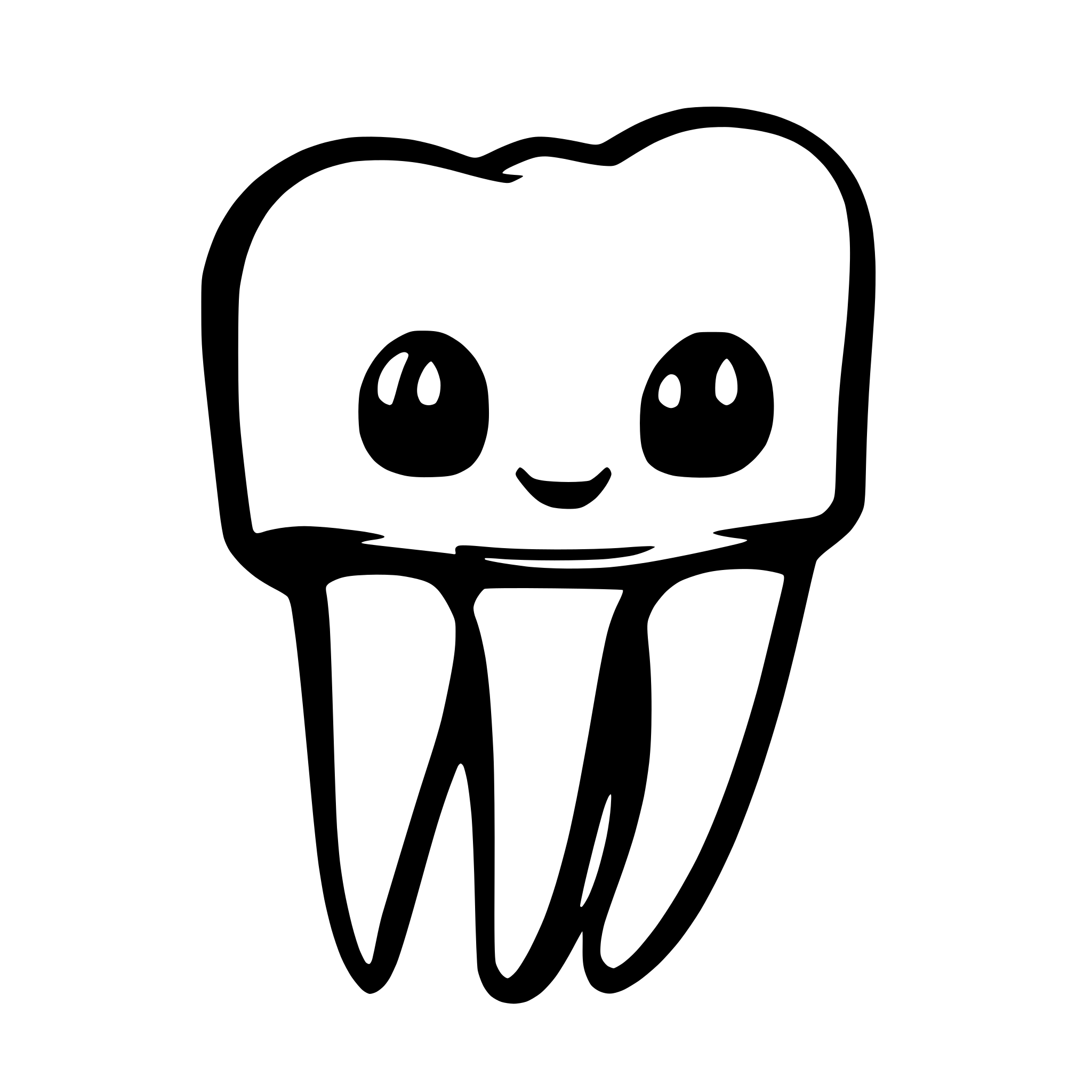 AI-generated SVG of 'tooth'