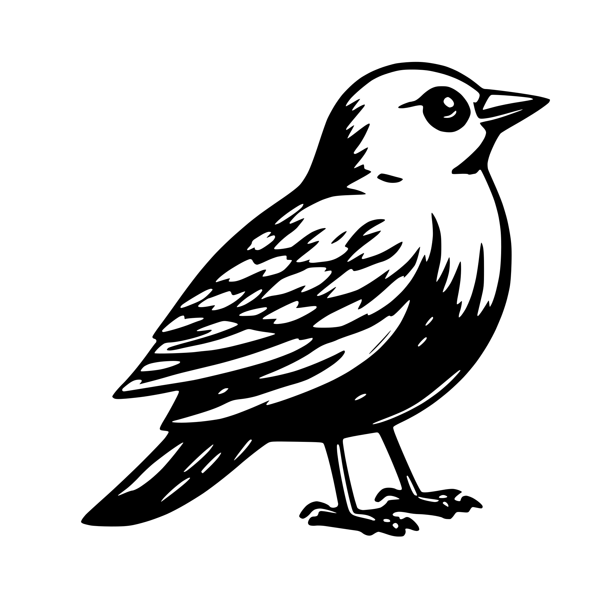 AI-generated SVG of 'Simple, illustrative and good looking bird, in Iittala birds by Toikka style, related to Finland for loading page processing'