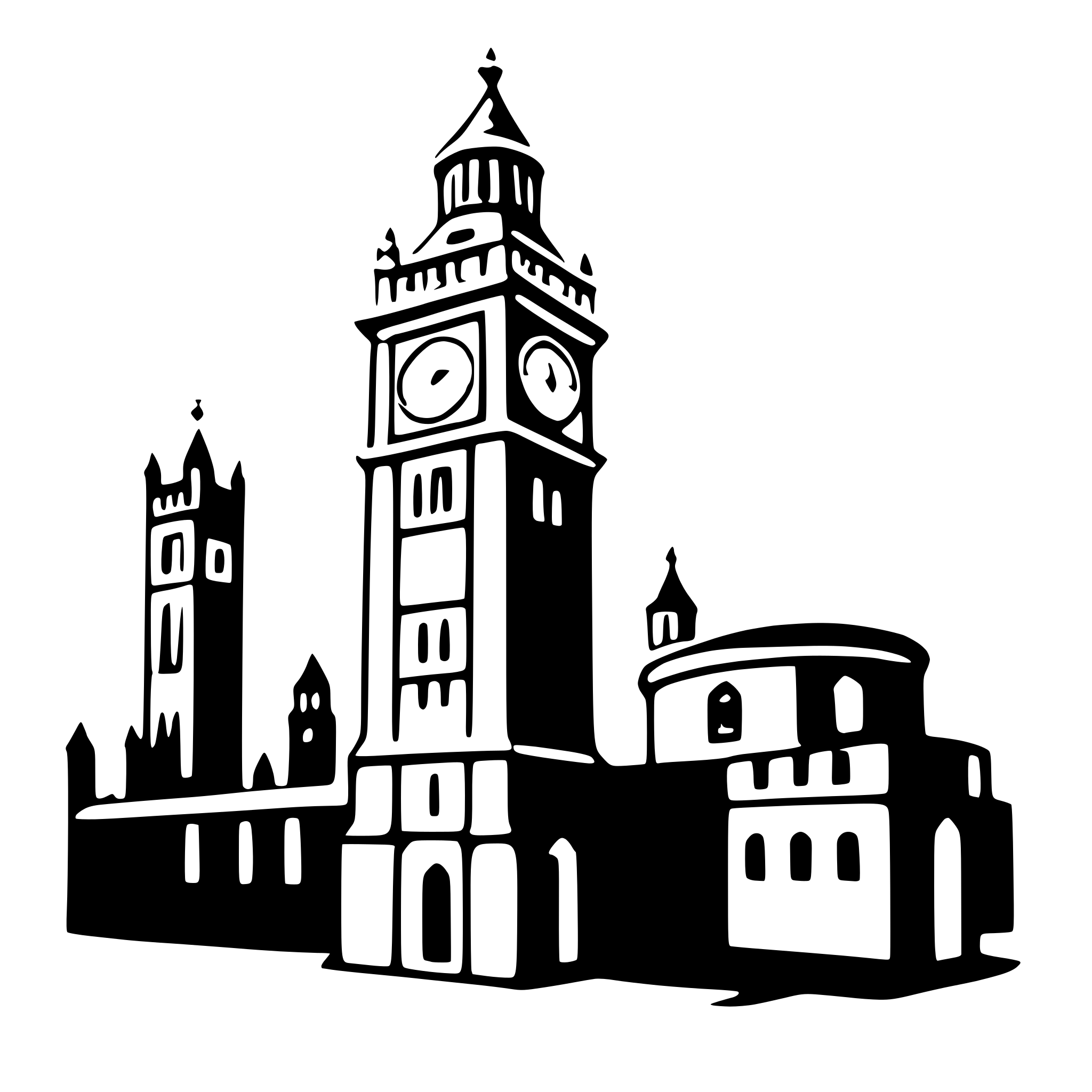 AI-generated SVG of a big ben