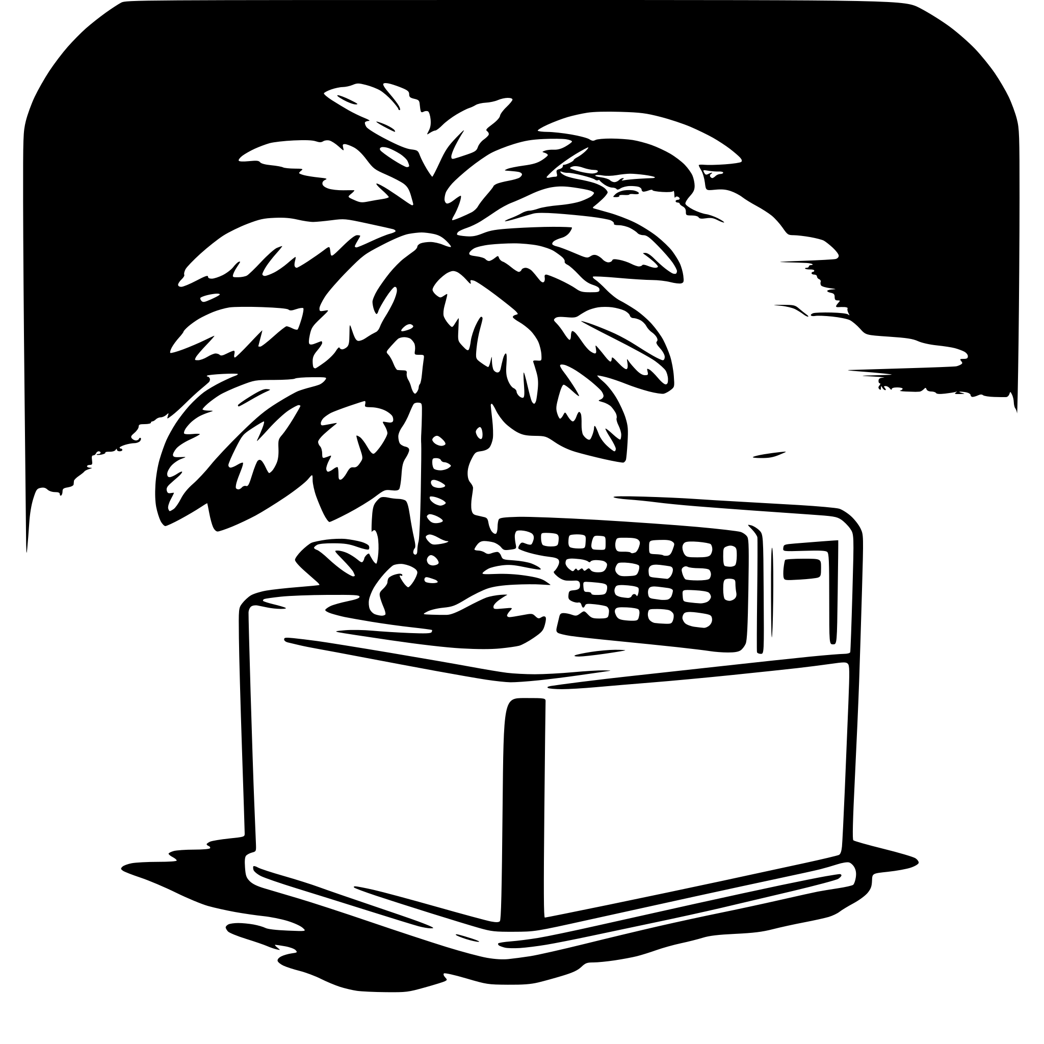 AI-generated SVG of a vaporwave