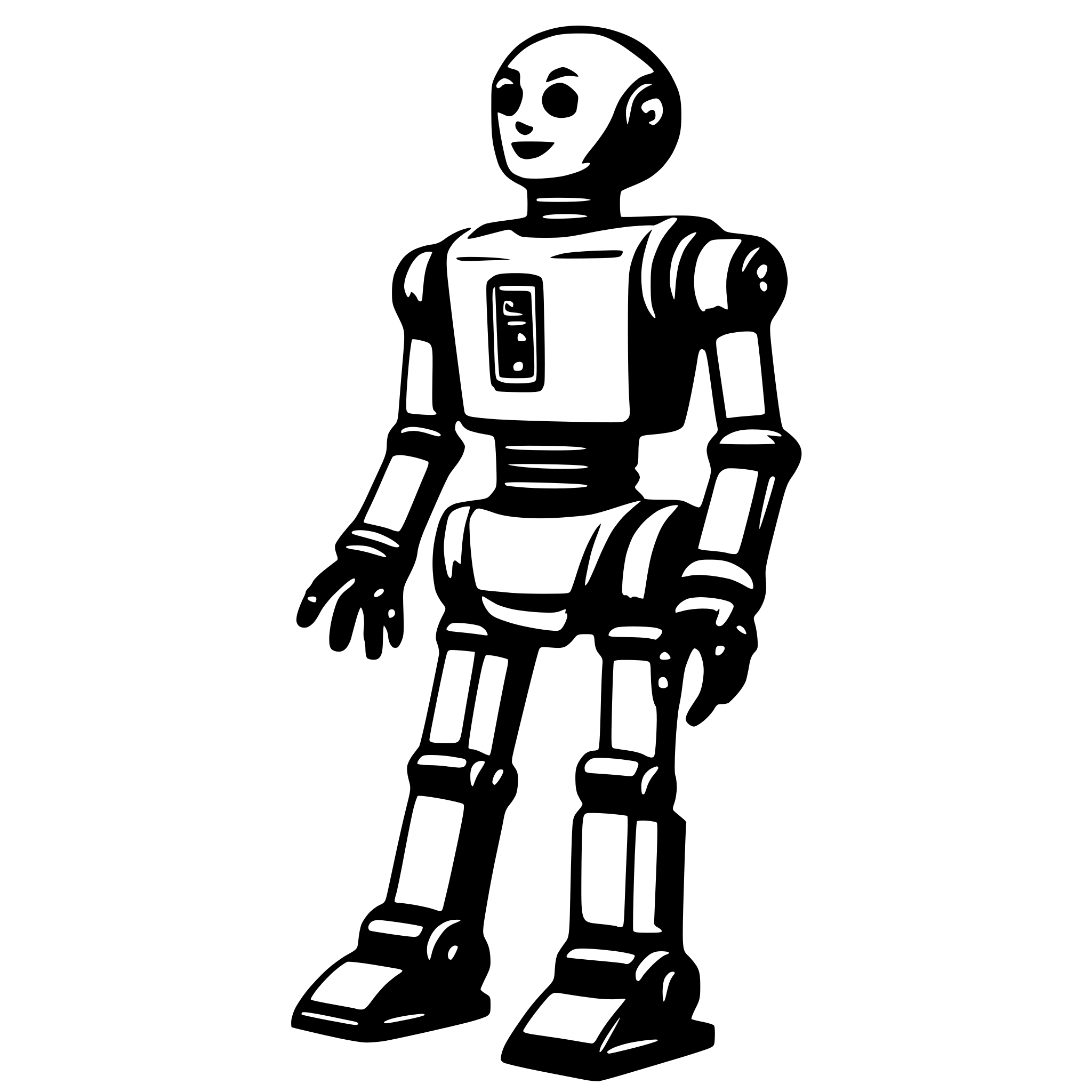 AI-generated SVG of 'Humanoid robot figure'