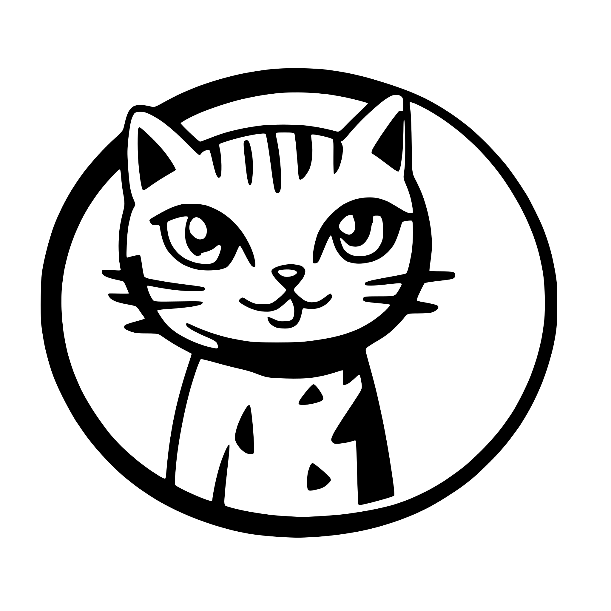 AI-generated SVG of a cat tabby Its eyes are closed (making a please eye)and its nose is pink. The background is blurred, making the cat the focal point of the image. The color is white, while there are a exclave a circle in ear to face which color orange in a front facing AI-generated SVG of a cat tabby Its eyes are closed (making a please eye)and its nose is pink. The background is blurred, making the cat the focal point of the image. The color is white, while there are a exclave a circle in ear to face which color orange in a front facing