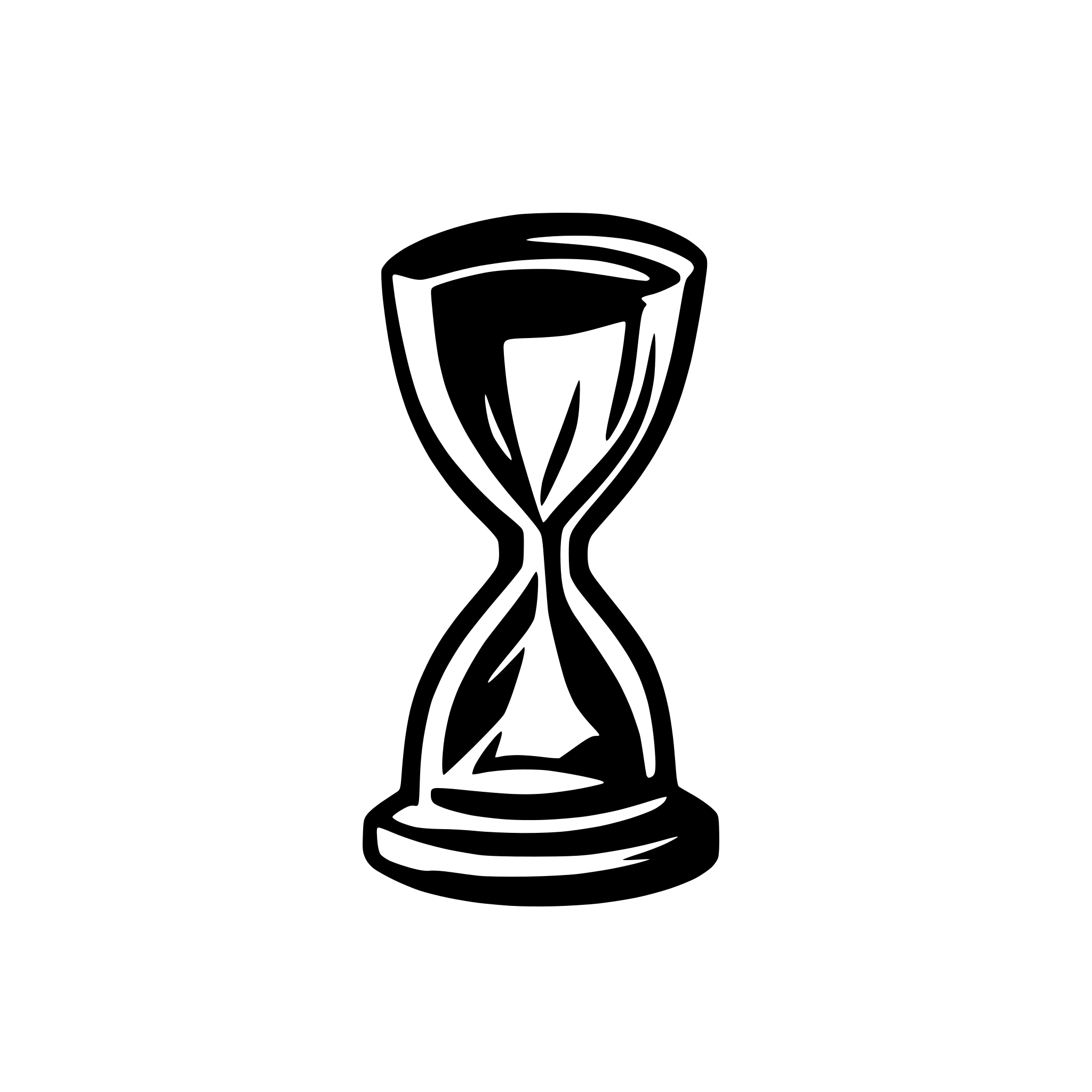 AI-generated SVG of 'hour glass logo abstract'