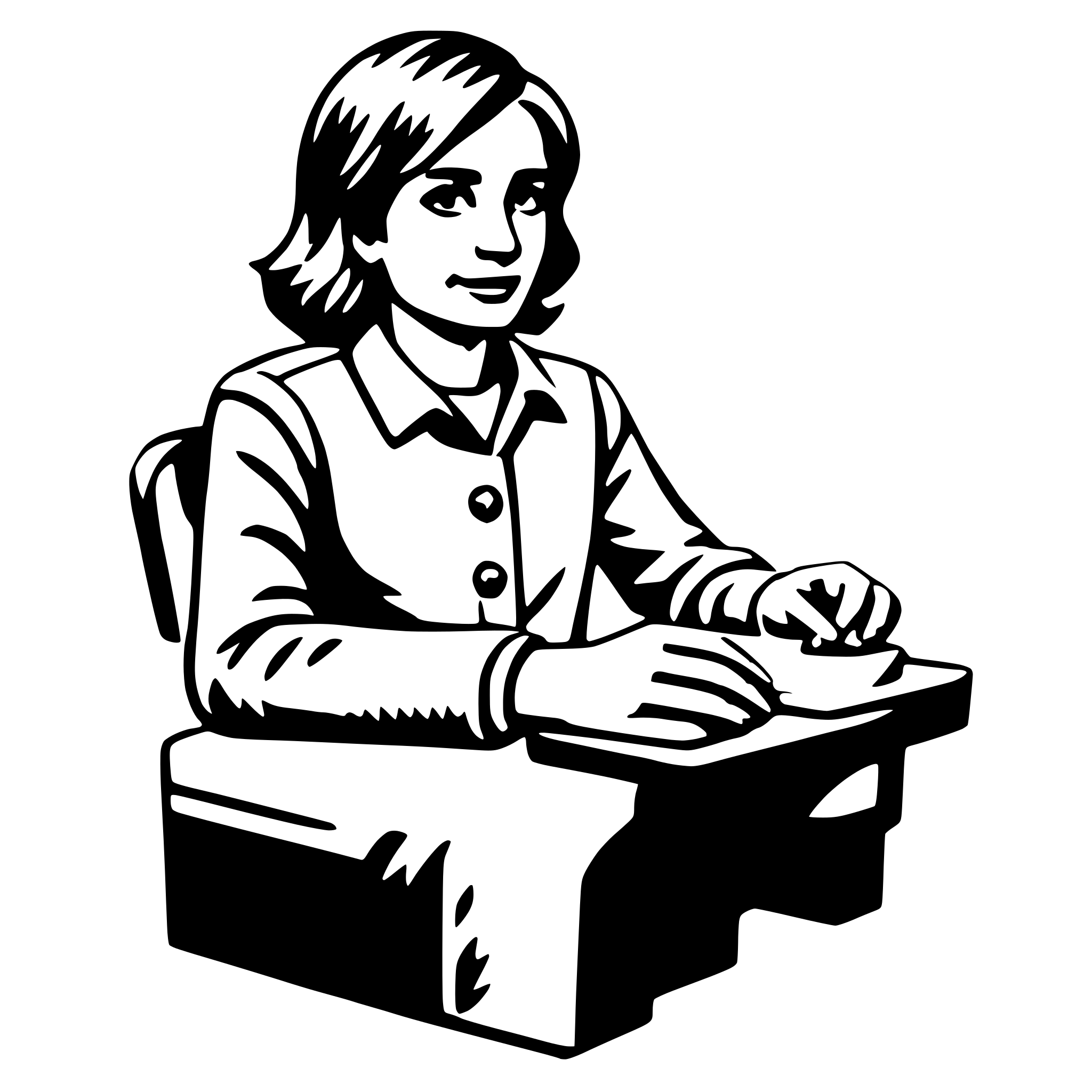 AI-generated SVG of 'social worker'