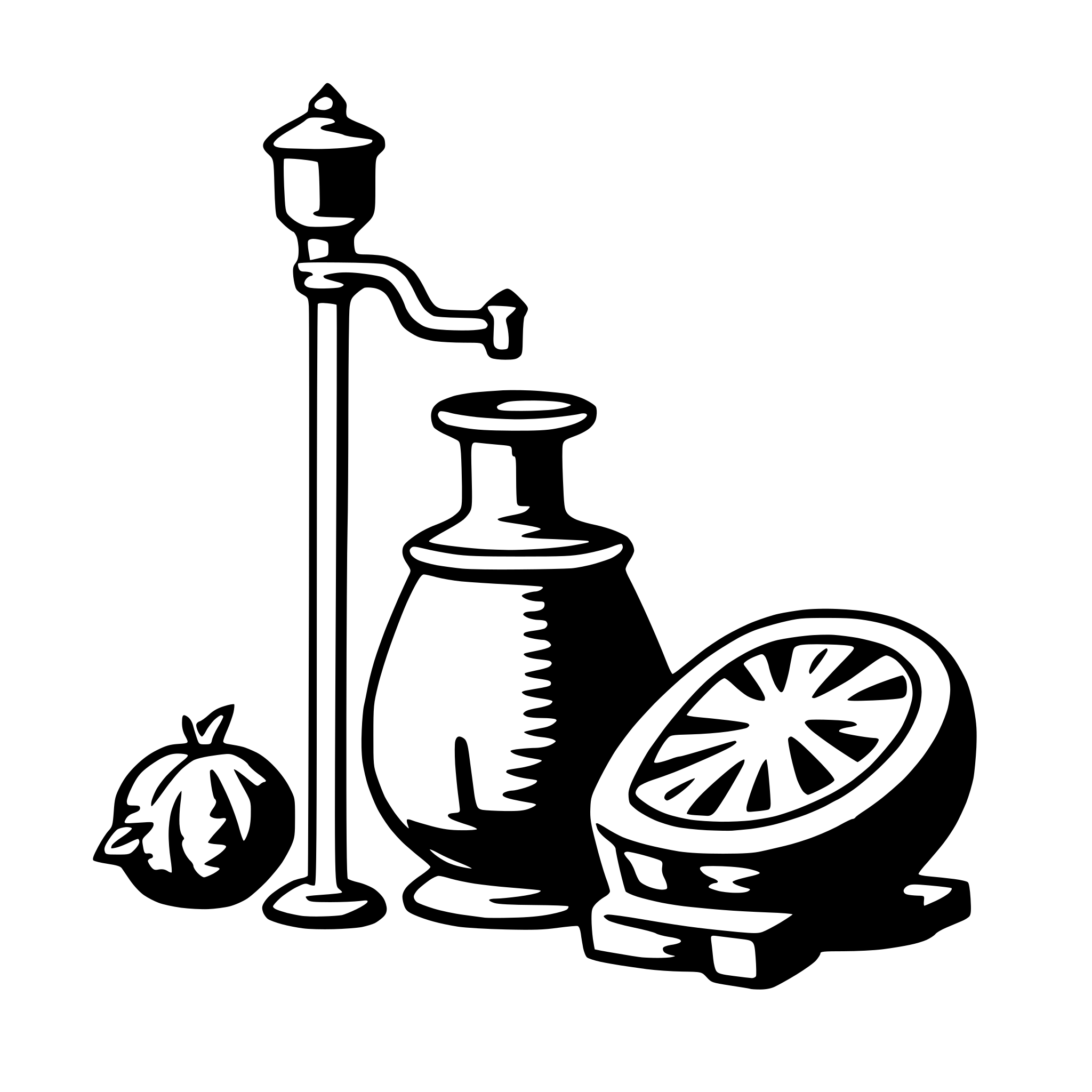 AI-generated SVG of a alembic