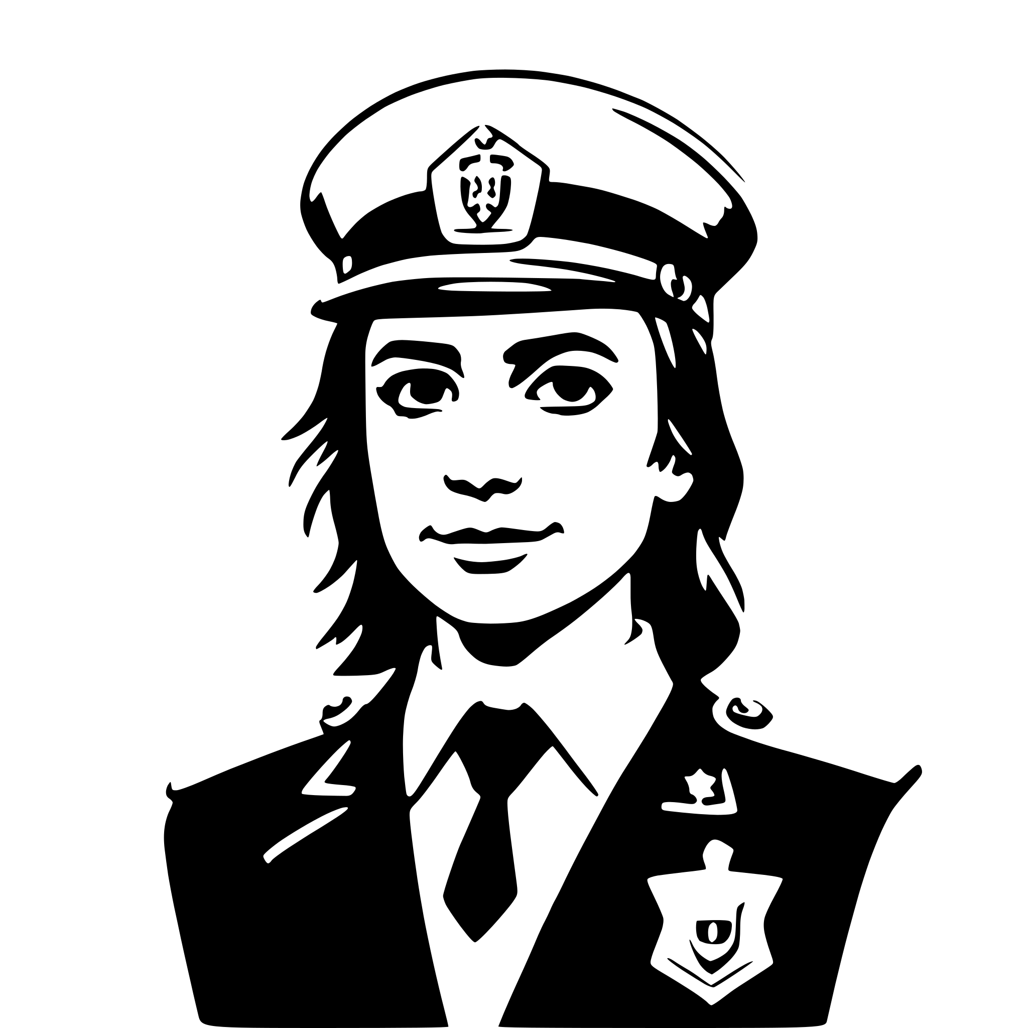 AI-generated SVG of 'police officer'