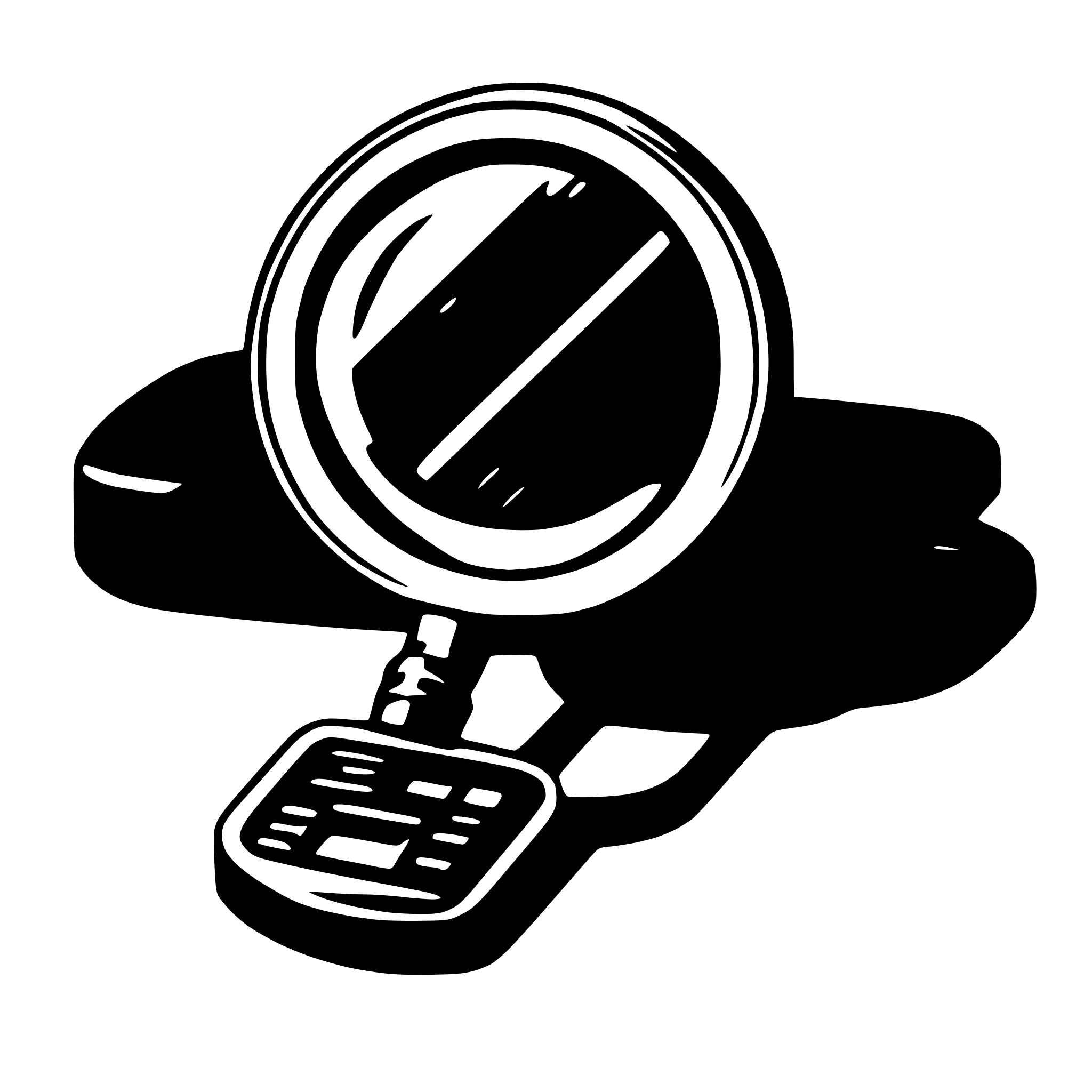 AI-generated SVG of a magnifier search darknet on input
