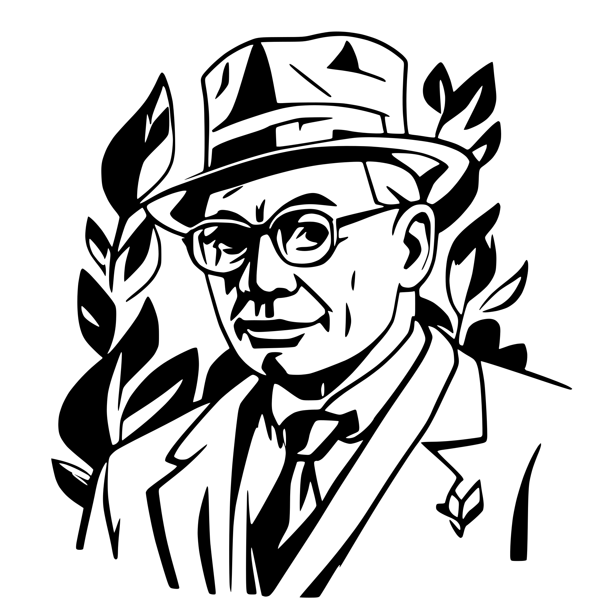 AI-generated SVG of a Winston Churchill