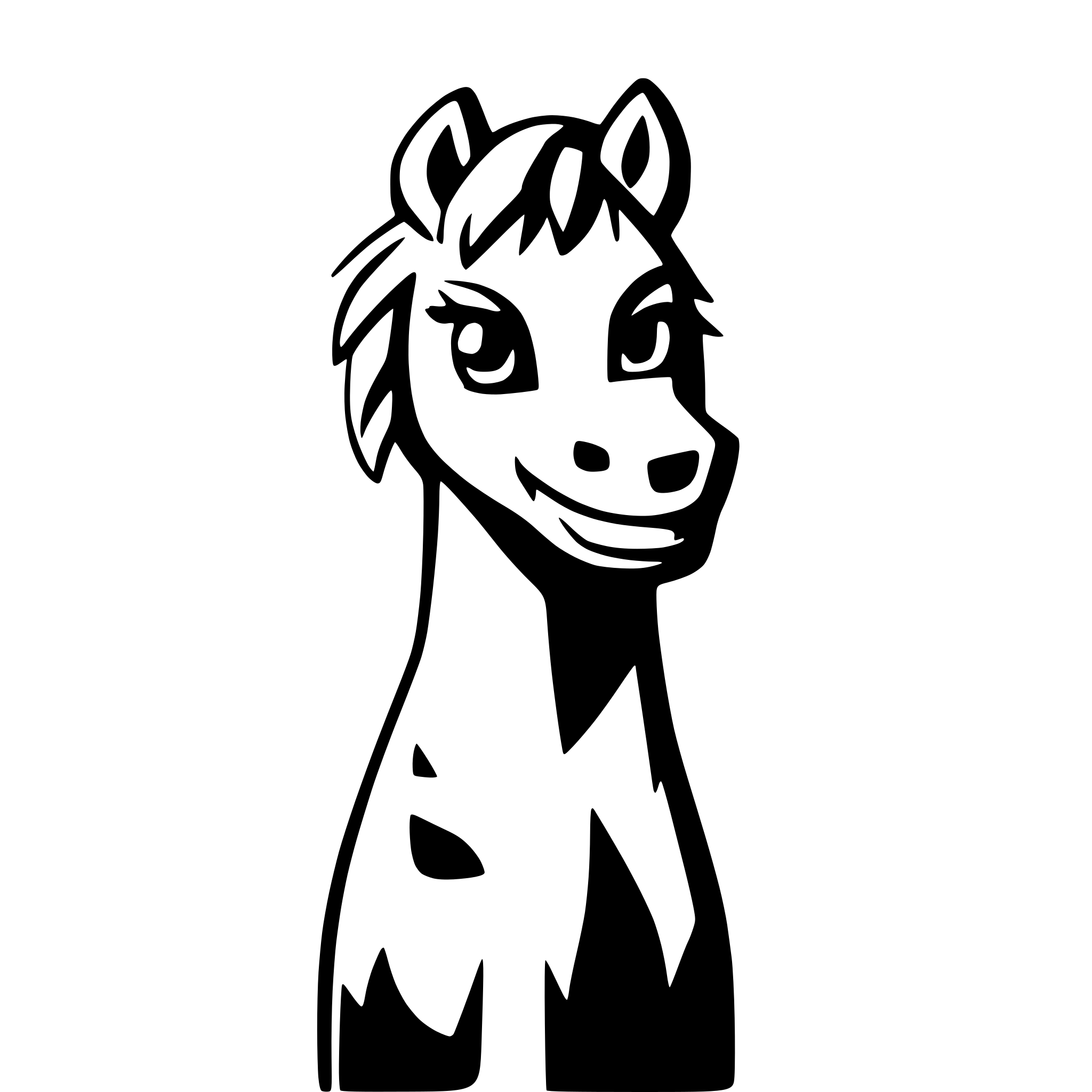 AI-generated SVG of a horse