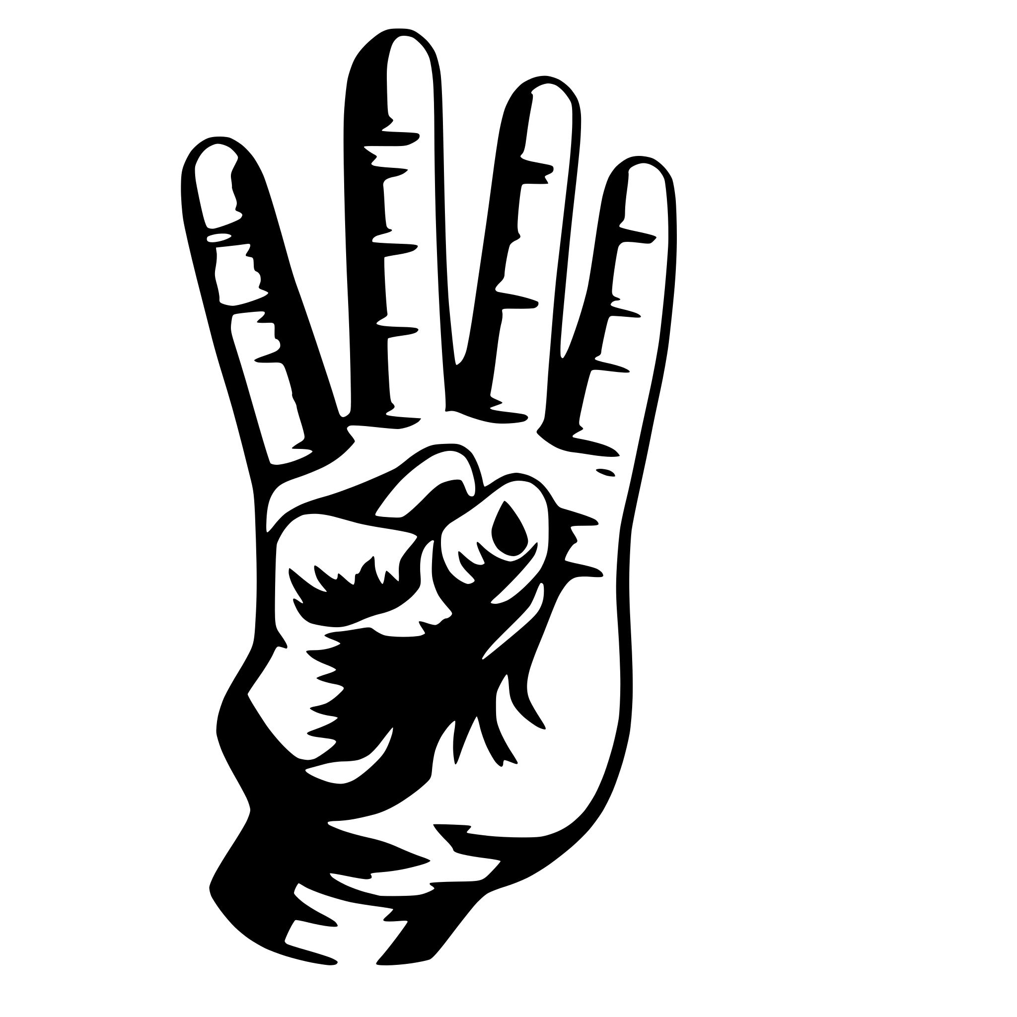 AI-generated SVG of 'Rockhand'