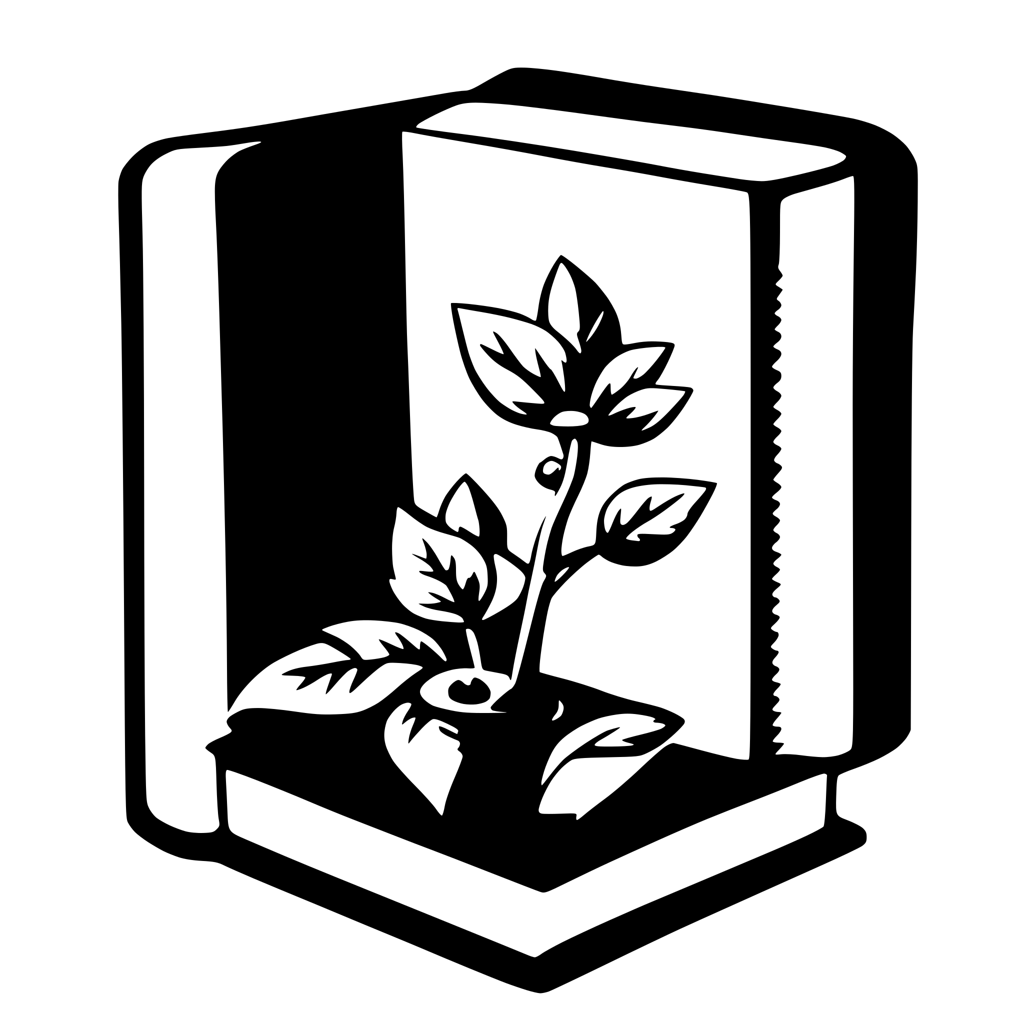 AI-generated SVG of a book