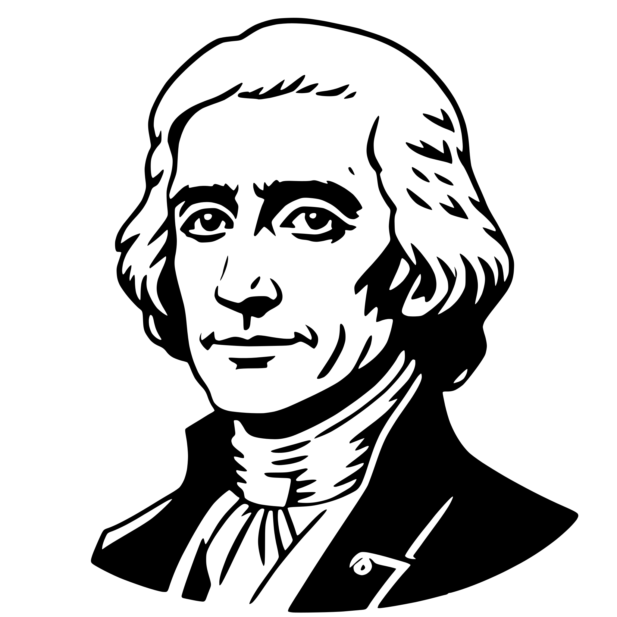 AI-generated SVG of a thomas jefferson