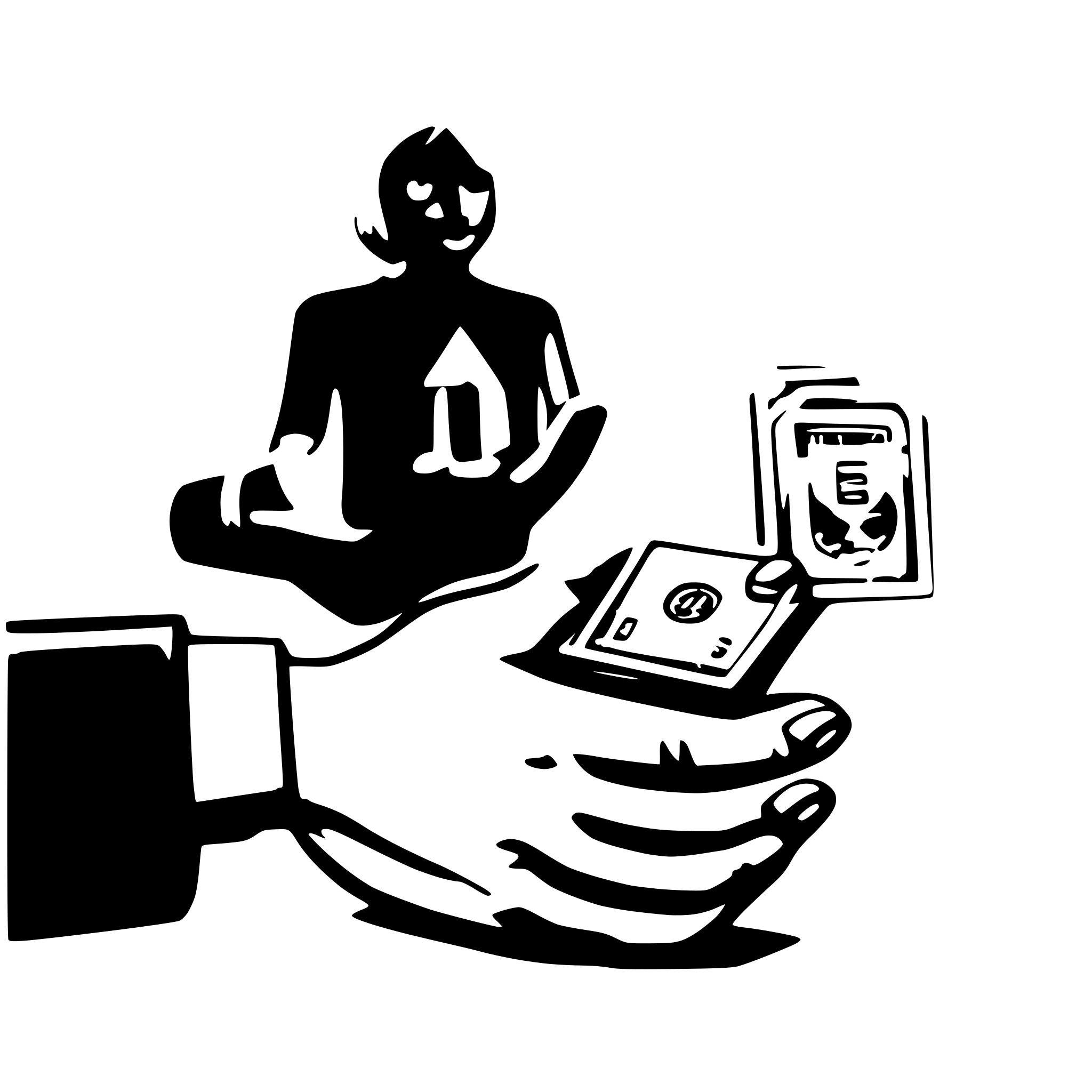 AI-generated SVG of 'give my money'