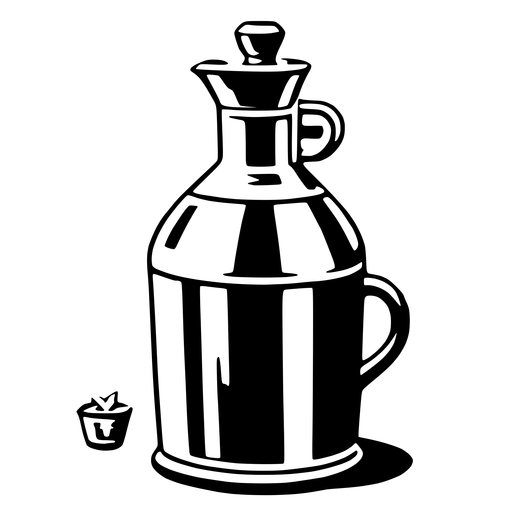AI-generated SVG of a carafe