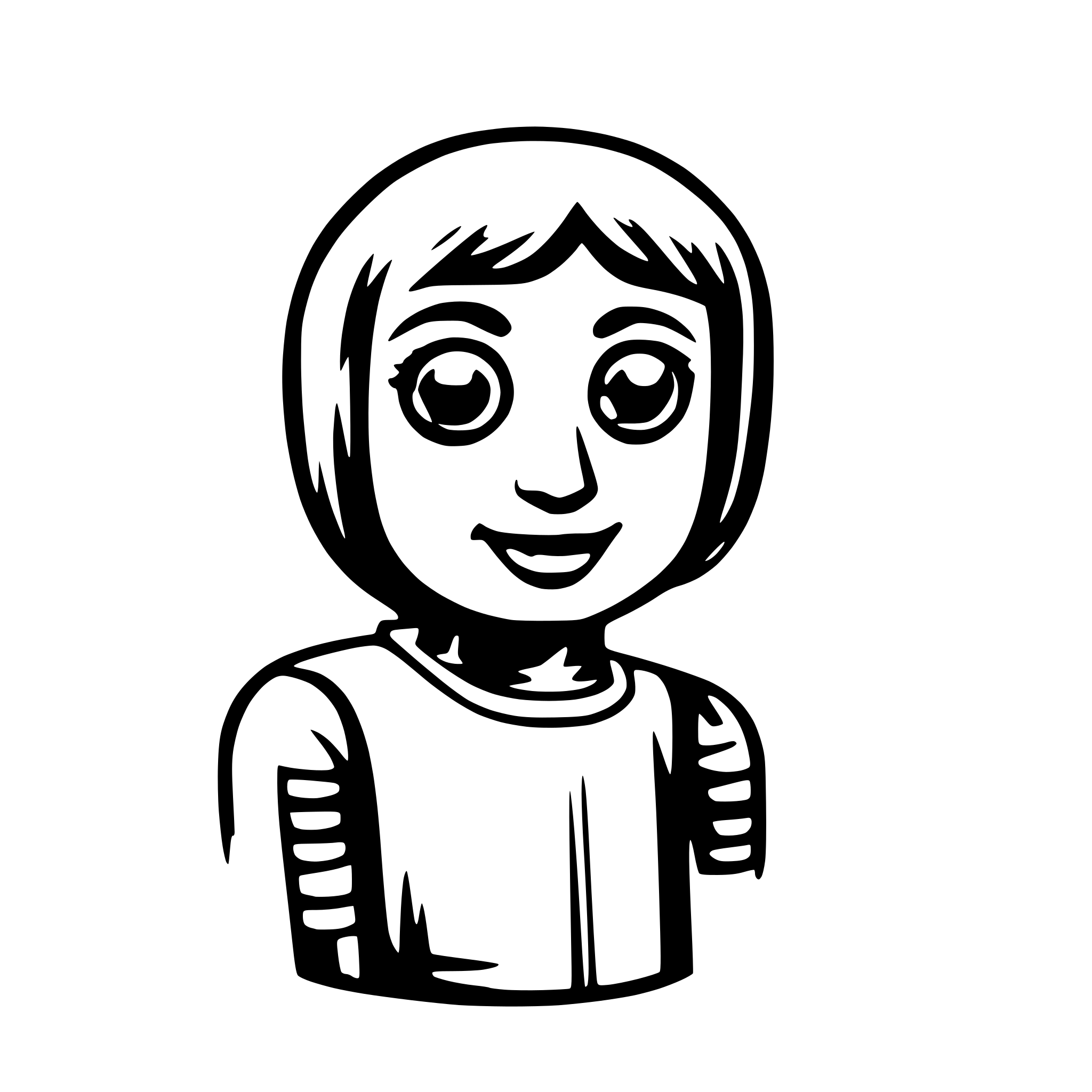 AI-generated SVG of a humon