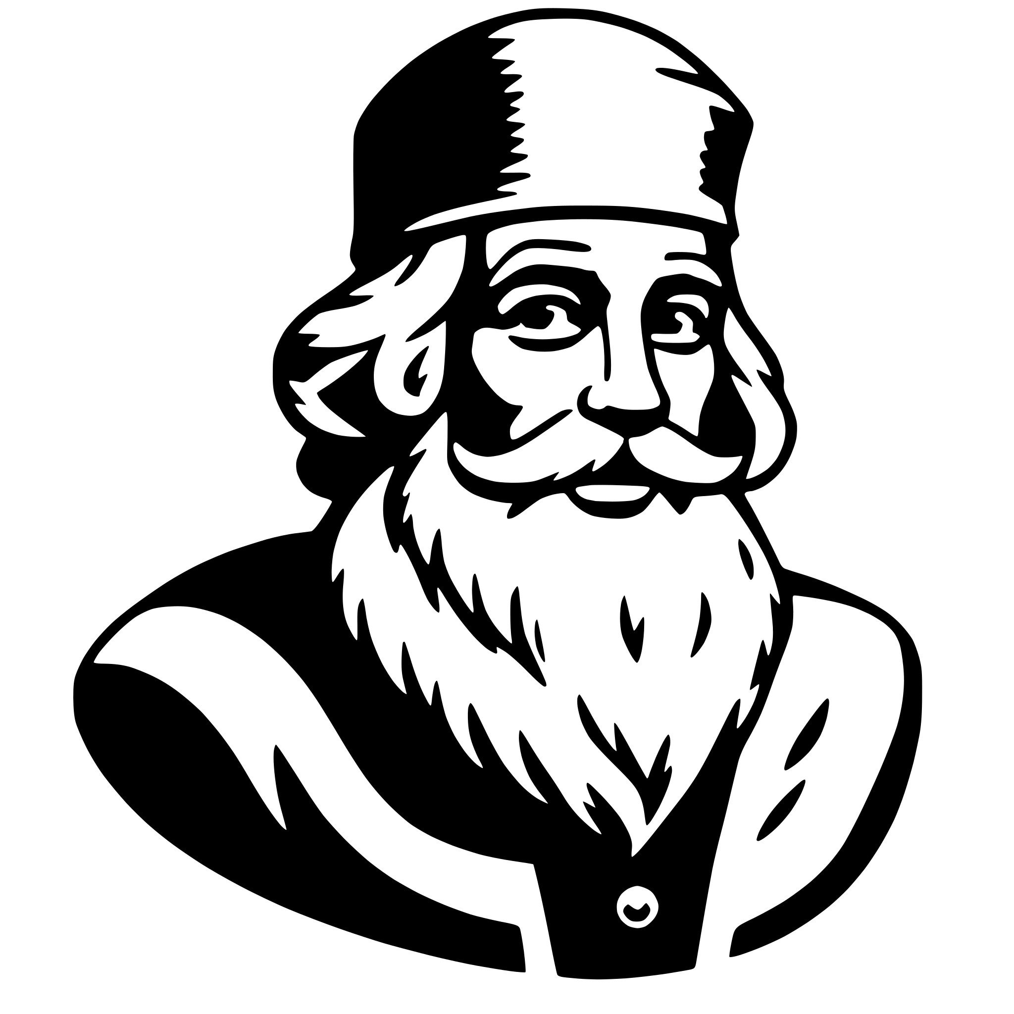 AI-generated SVG of 'santa claus'