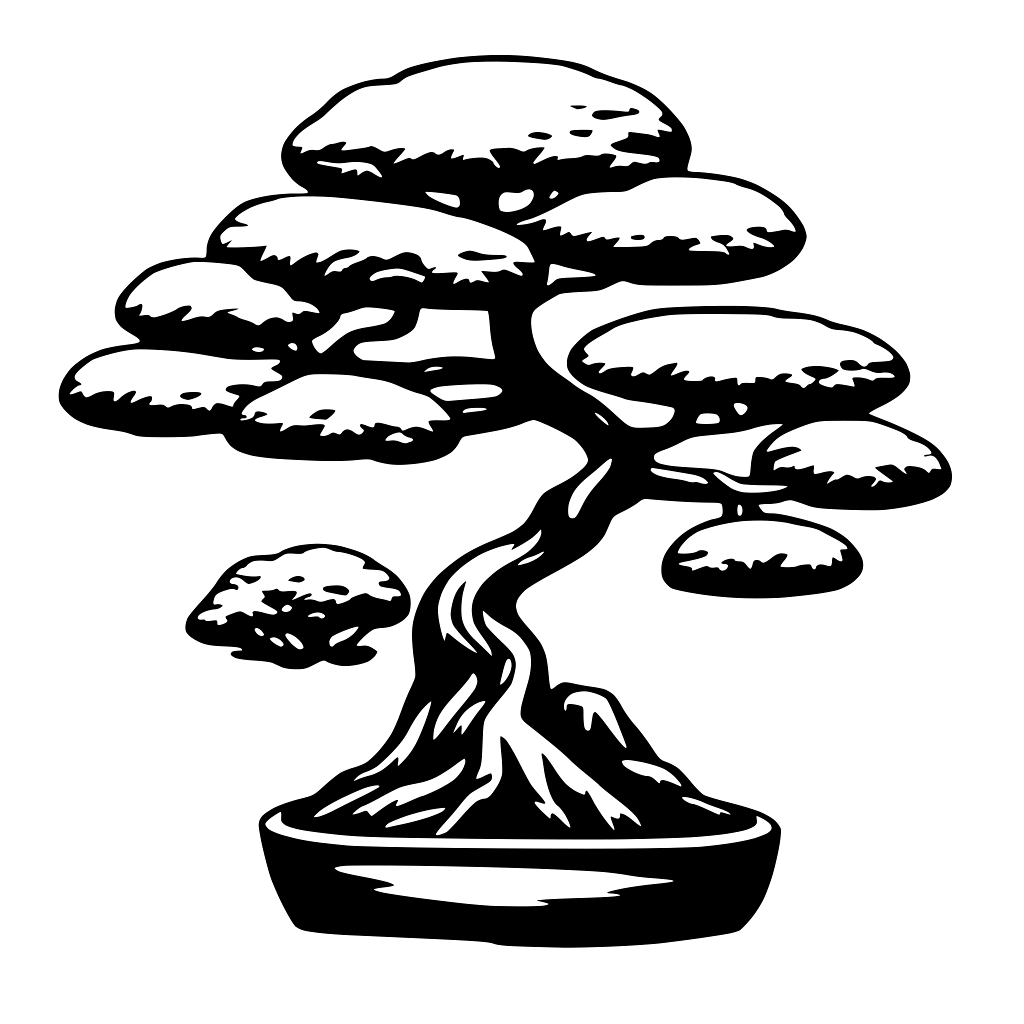 AI-generated SVG of 'bonsai'
