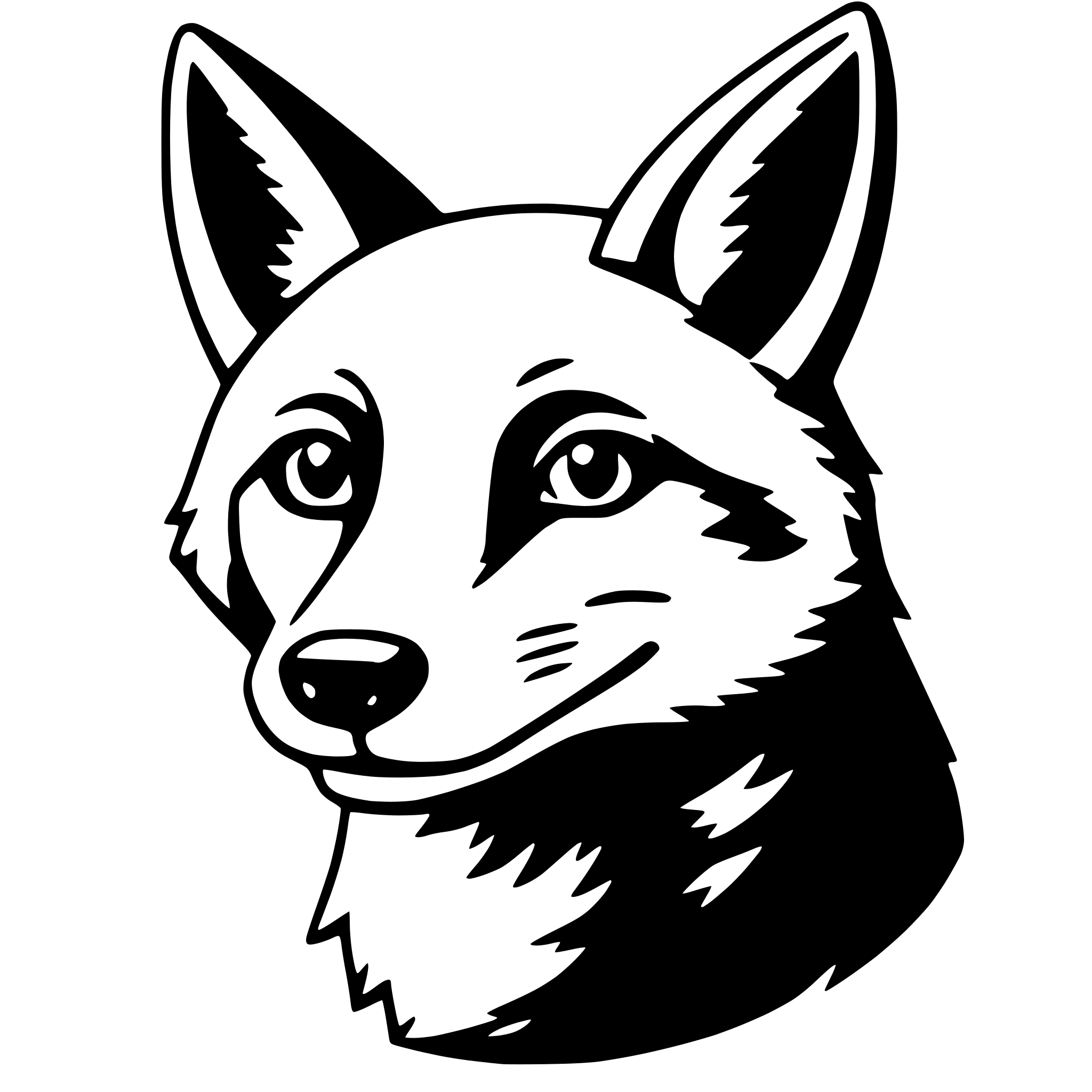 AI-generated SVG of 'fox'