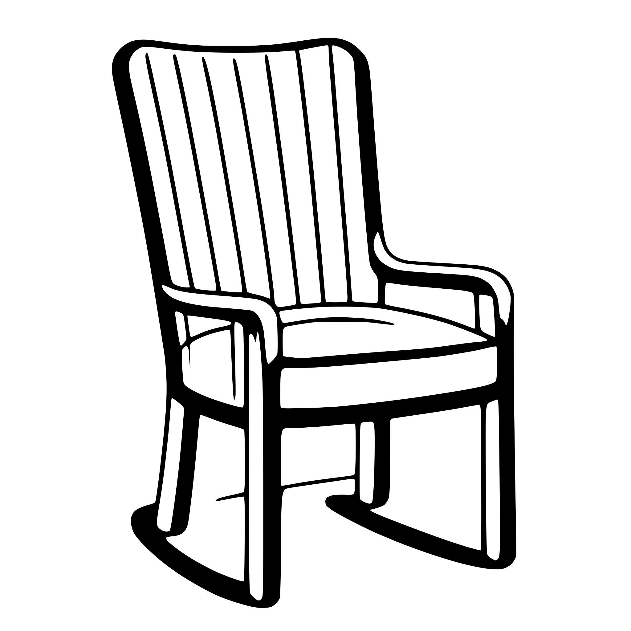 AI-generated SVG of a round  loose chair