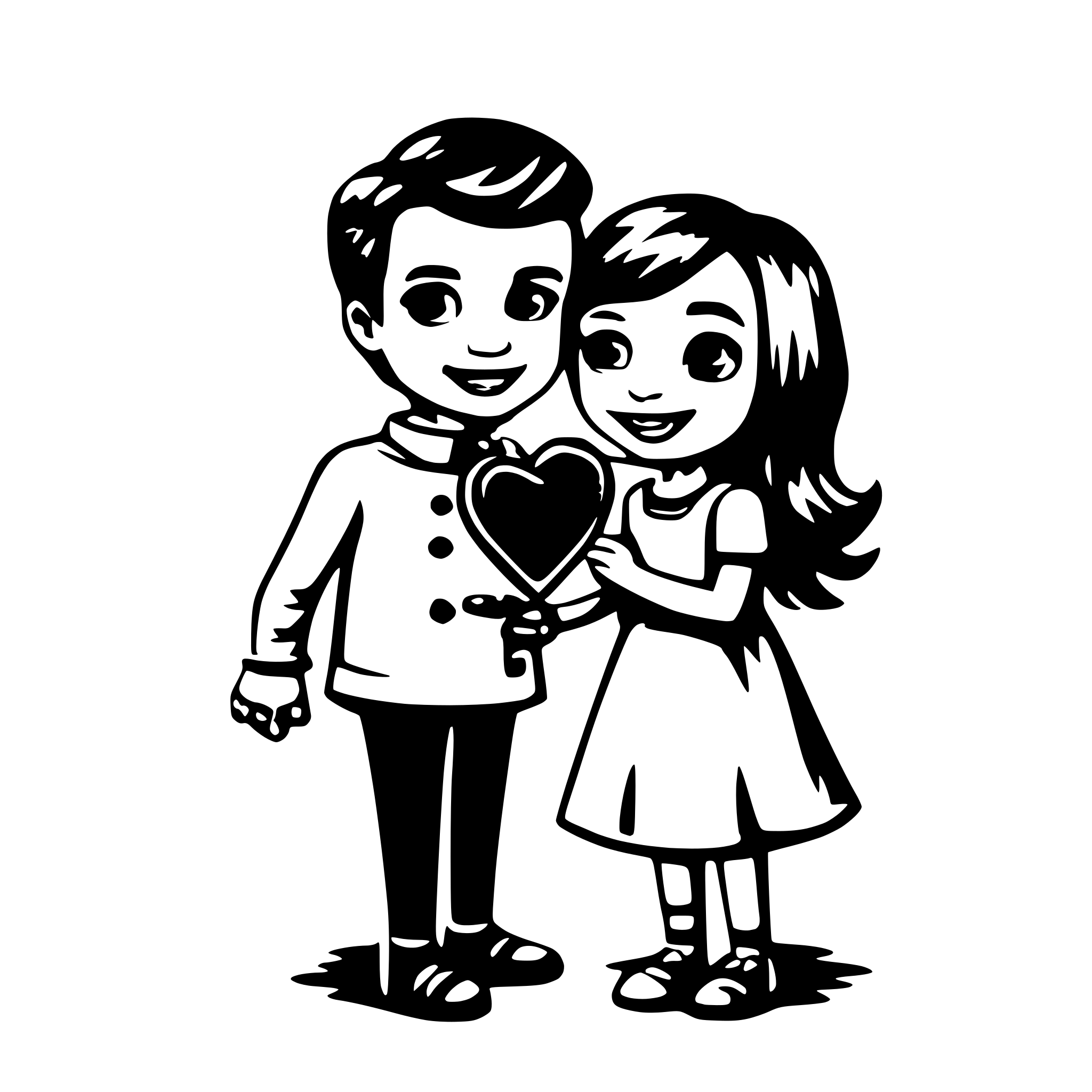 AI-generated SVG of a cute Valentine’s Day